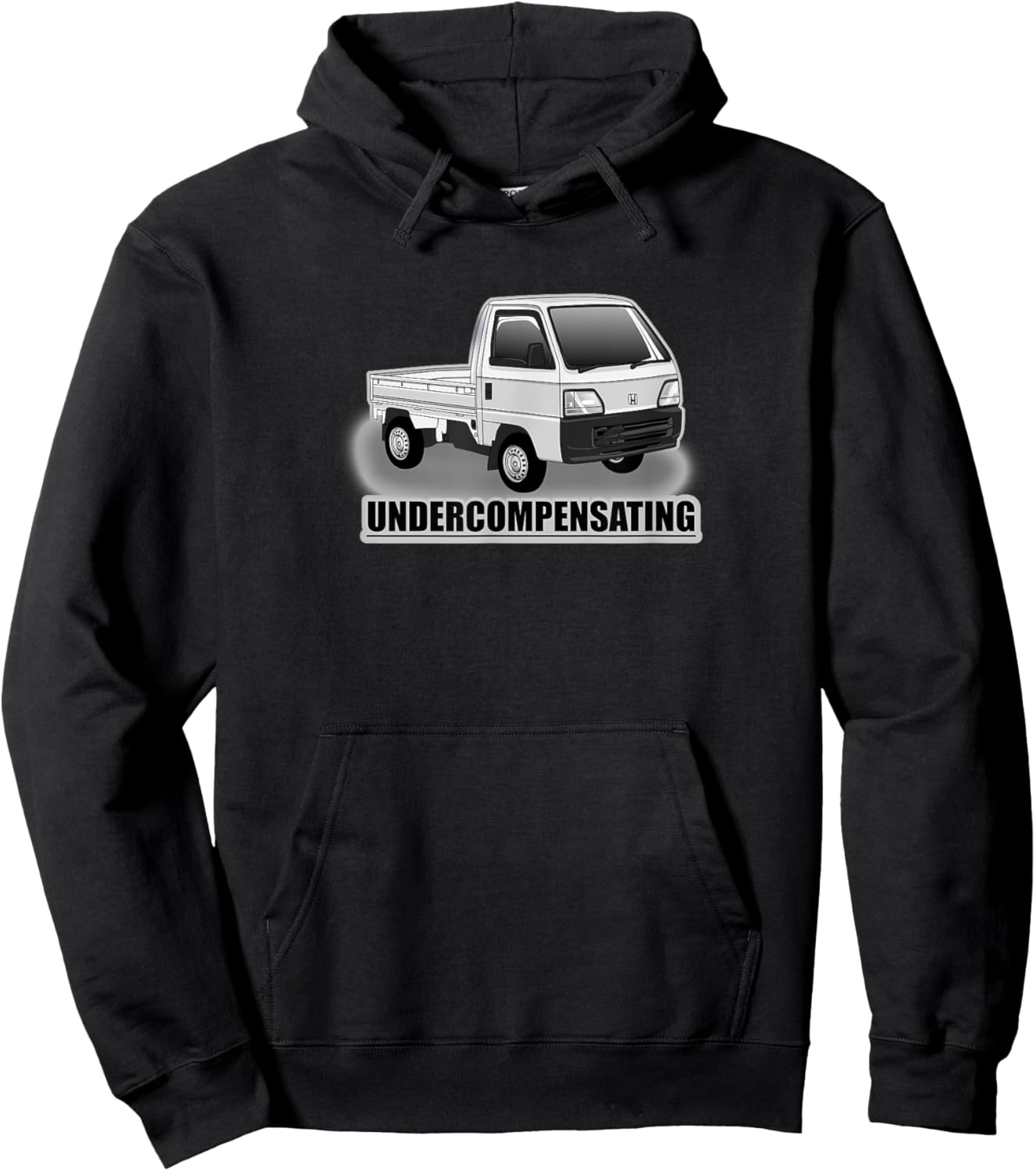 Undercompensating - Kei Truck Mini Truck Hoodie - Hoodie | Black