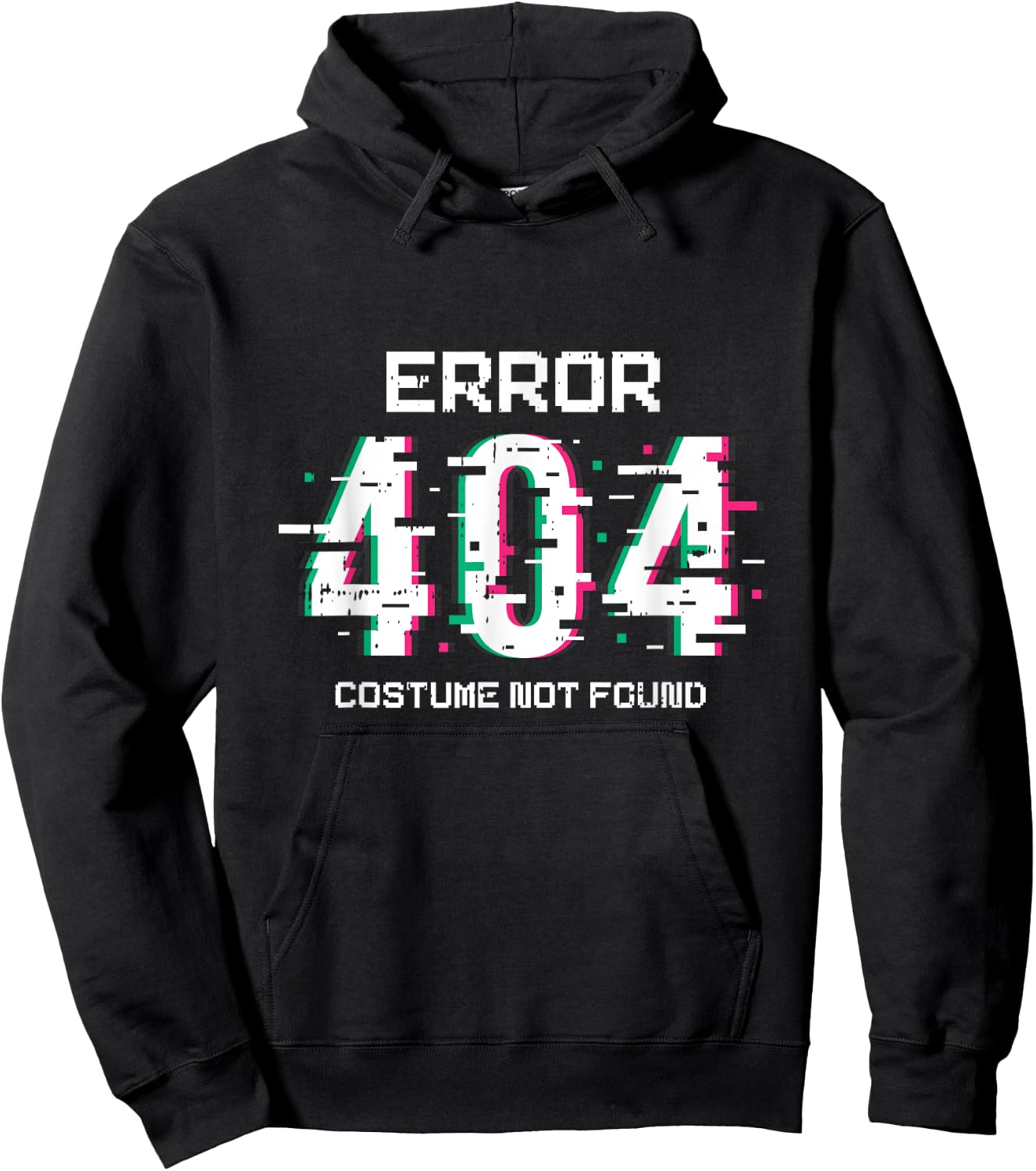 Error 404 Costume Not Found Halloween Funny Coding Coder Hoodie - Hoodie | Black