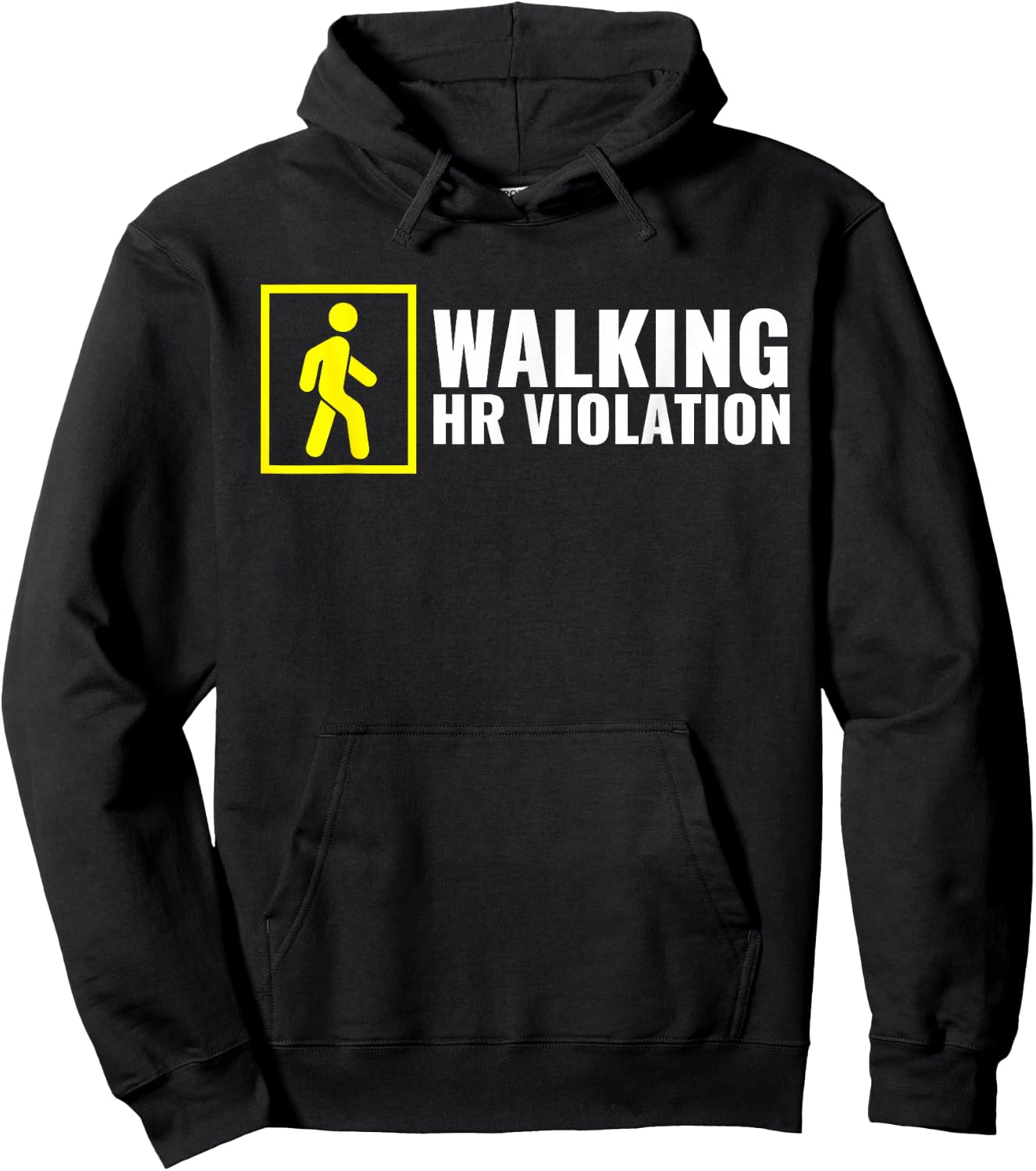 Funny Human Resource Gifts HR Manager Gifts Walking HR Violation Boss Joke Funny Coworker Quote Burn Out Hoodie - Hoodie | Black