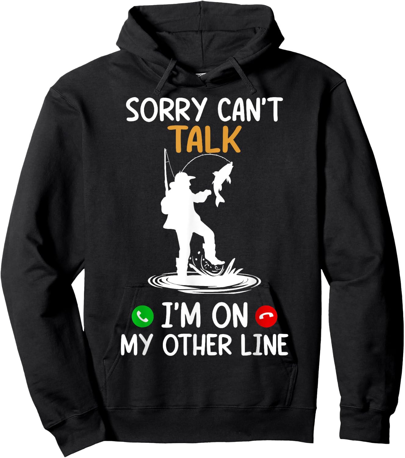 Sorry Can't Talk I'm On My Other Line Hoodie - Hoodie | Black