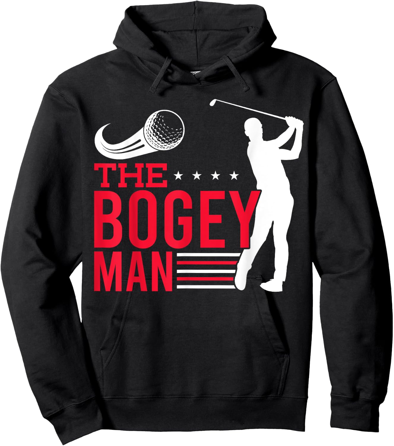 Golfer The Bogey-Man Golf Player Hoodie - Hoodie | Black