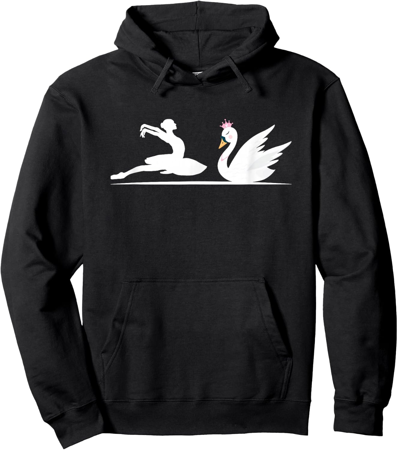 Swan Queen Ballet | Waterfowl | Swan Lovers Hoodie - Hoodie | Black