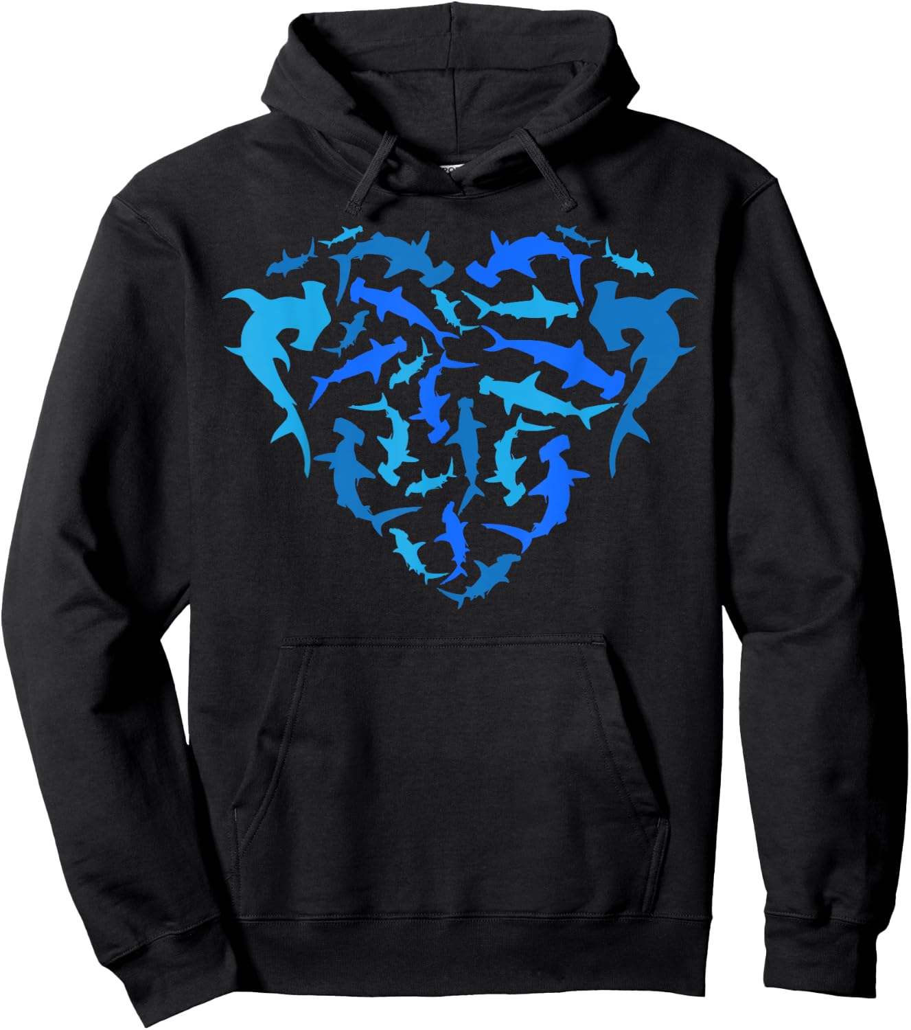 Hammerhead Shark Marine Biology Underwater Animal Hoodie - Hoodie | Black
