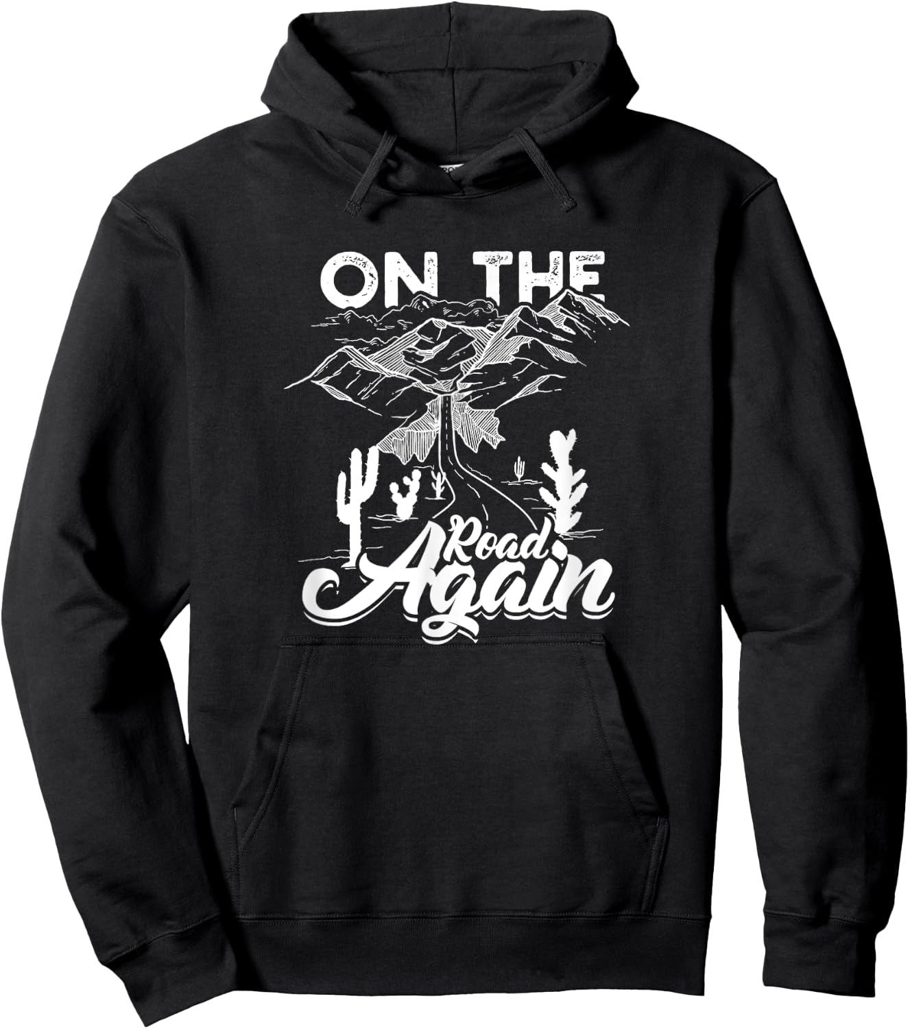 On The Road Again - Long drive then camping with family Hoodie - Hoodie | Black