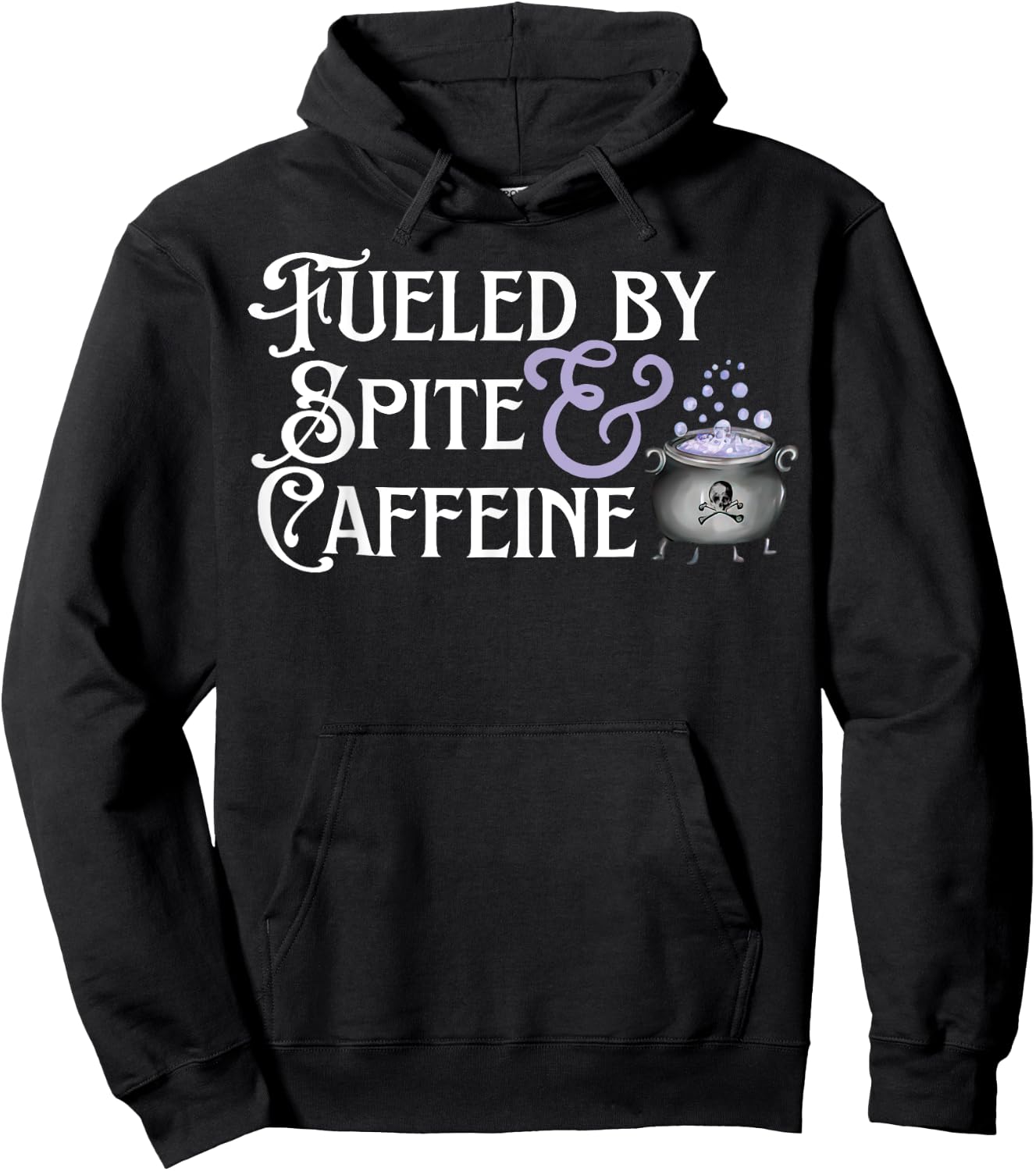 Fueled By Spite And Caffeine Hoodie - Hoodie | Black