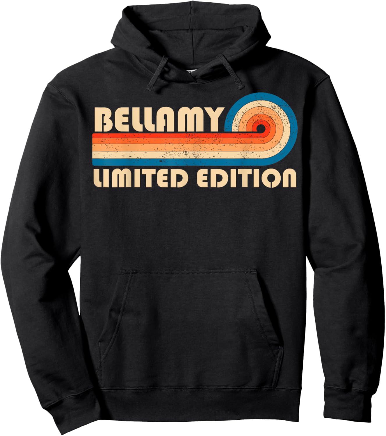 BELLAMY Surname Retro Vintage 80s 90s Birthday Reunion Hoodie - Hoodie | Black