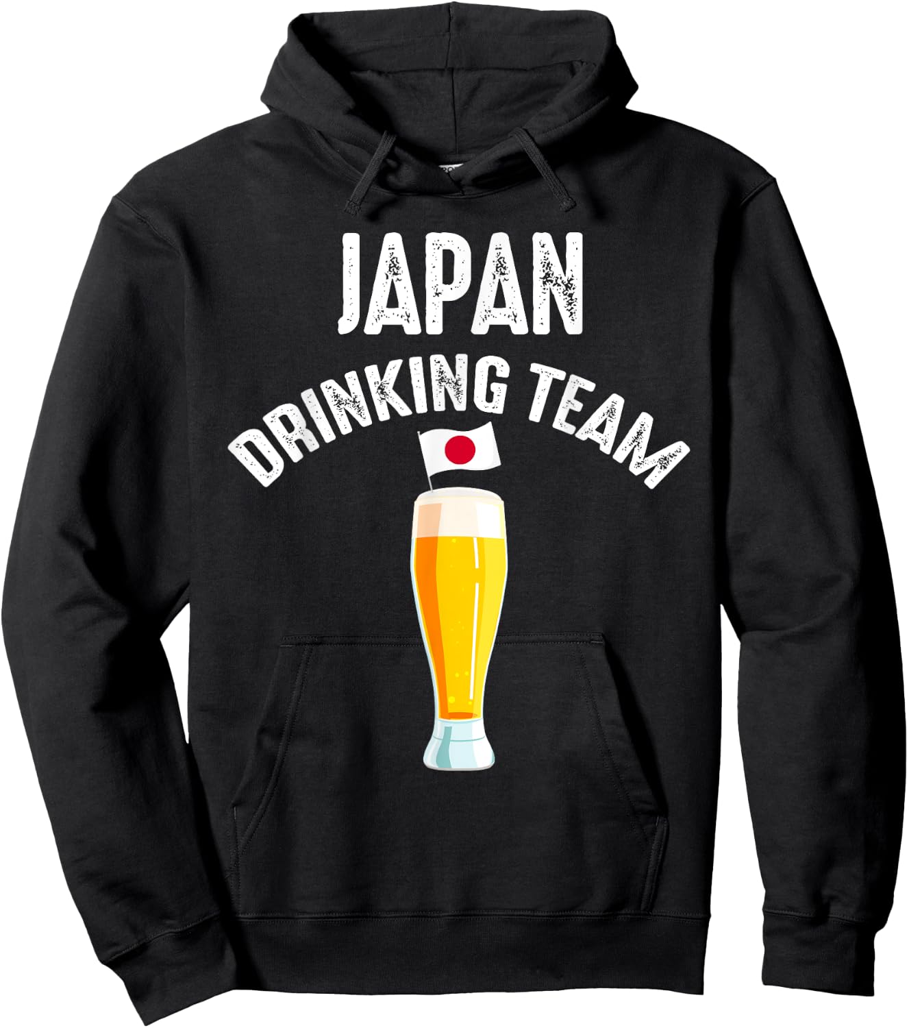 Japan Drinking Team Beer Drinking Hoodie - Hoodie | Black