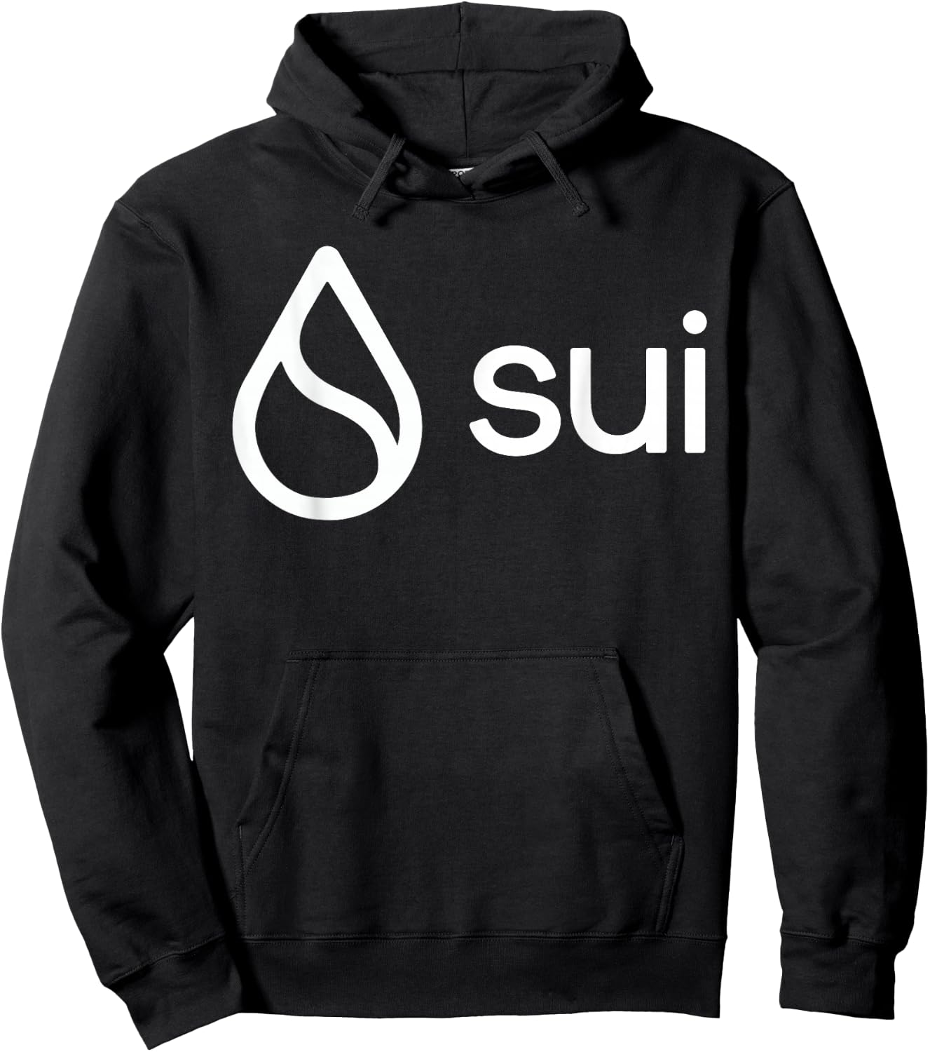 SUI Crypto Coin Fanboi Black Sui Coin Crypto Women's -Adults Small Classic Fit Short Sleeve Hoodie - Hoodie | Black
