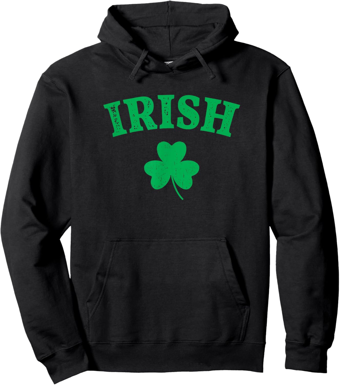 St. Patricks Day Vintage Irish - Men's Black Small Classic Fit Short Sleeve Hoodie - Hoodie | Black