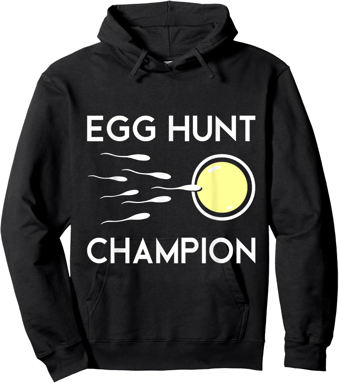 Egg Hunt Champion Funny Dad Easter Pregnancy Announcement Hoodie - Hoodie | Black