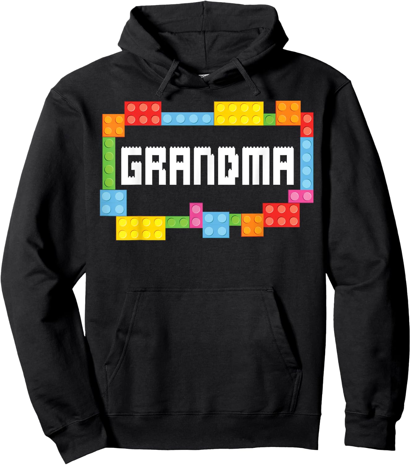 Master builder Grandma Bricks Blocks Building Family Set Hoodie - Hoodie | Black