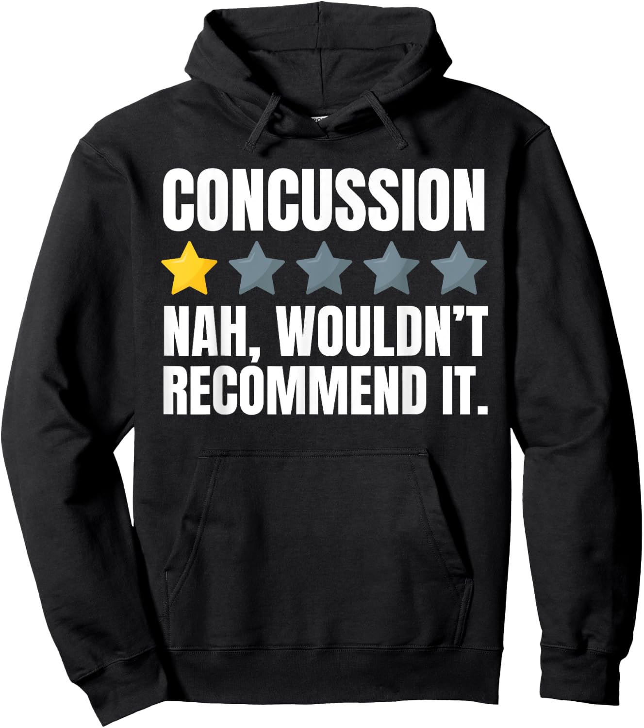 Funny Concussion And Head Injury Recovery Hoodie - Hoodie | Black