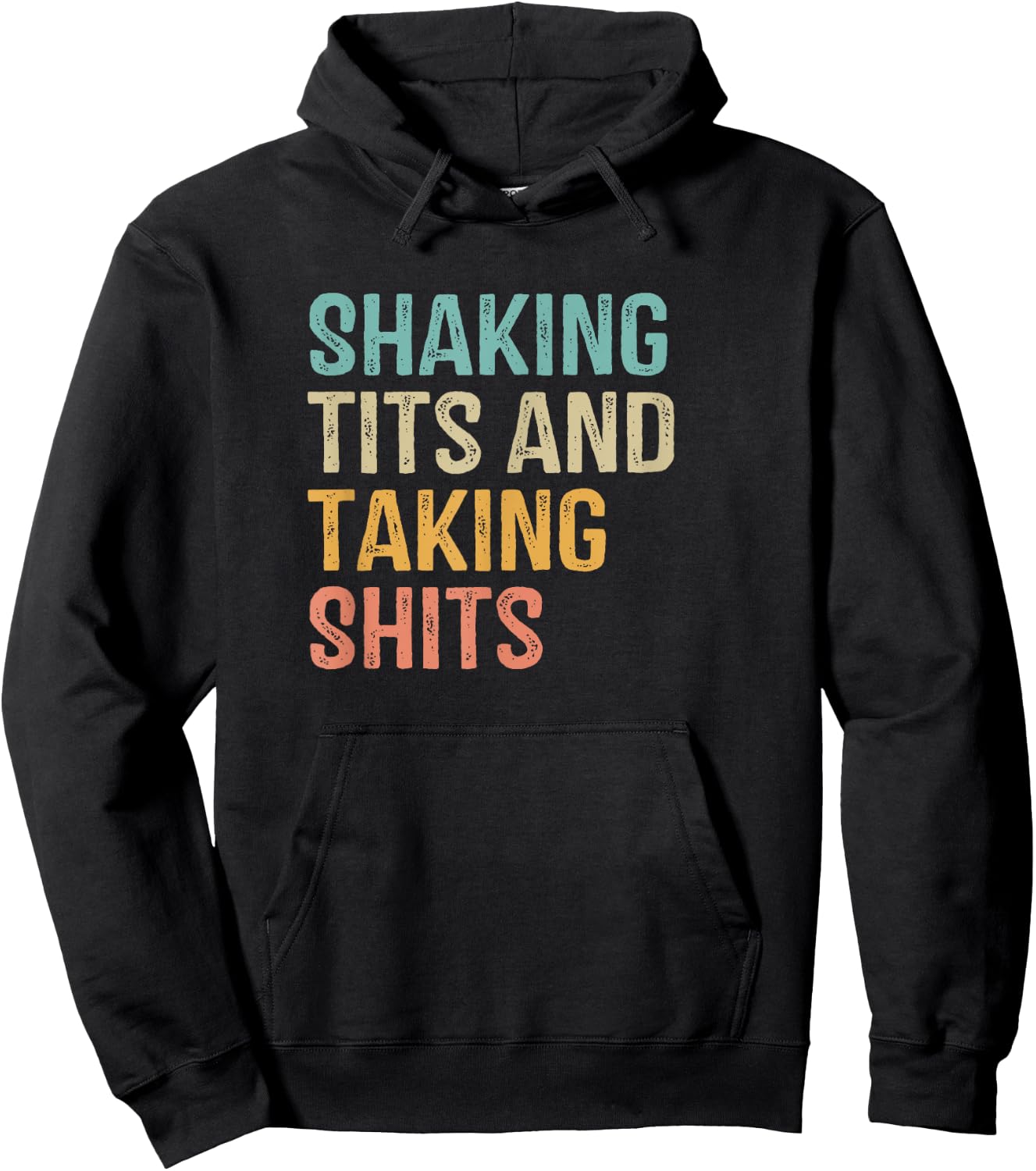 Shaking Tits and taking hits shakin tits women men Hoodie - Hoodie | Black