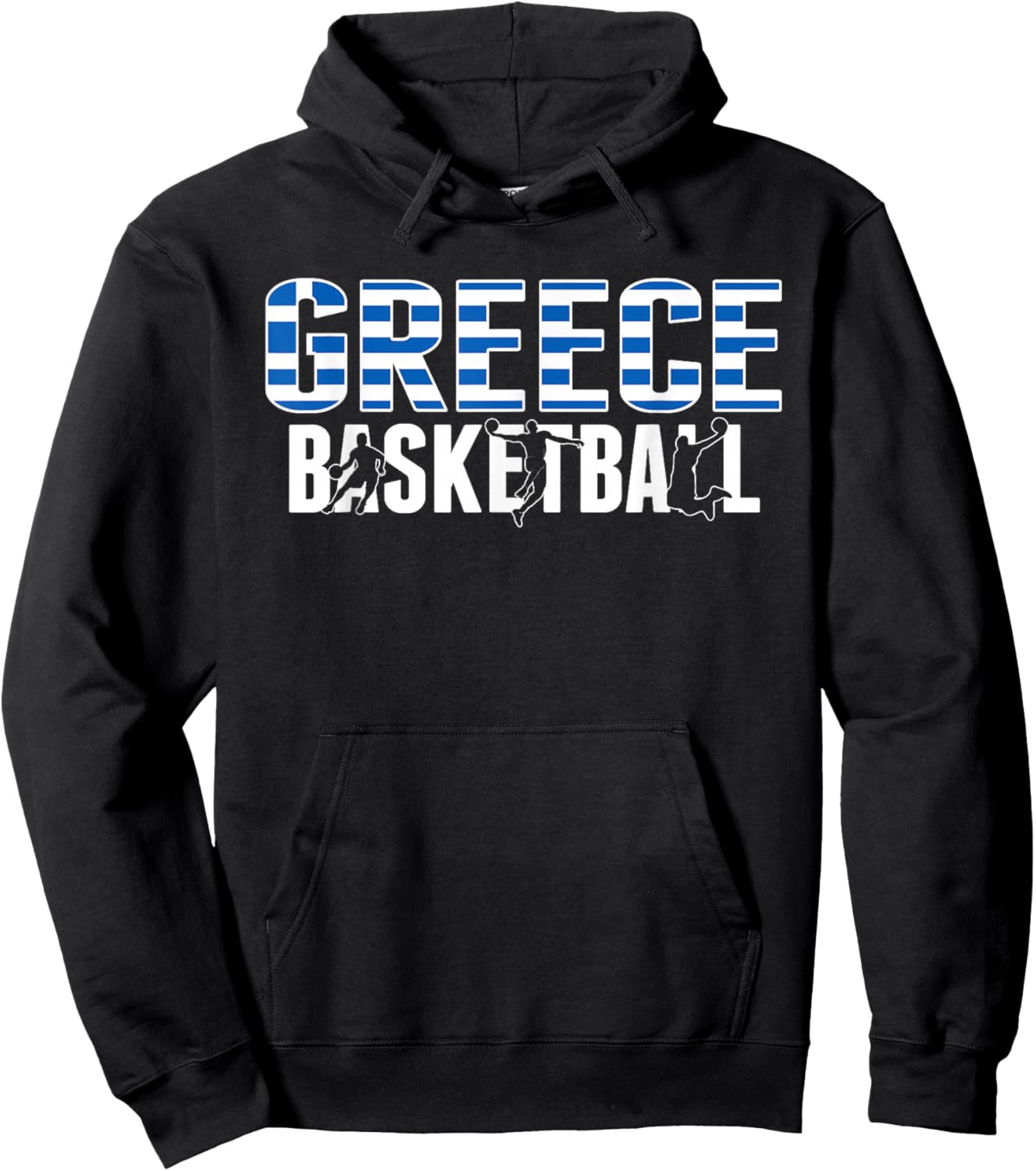 Greece Basketball Lovers Jersey Support Greek Baller Team Hoodie - Hoodie | Black
