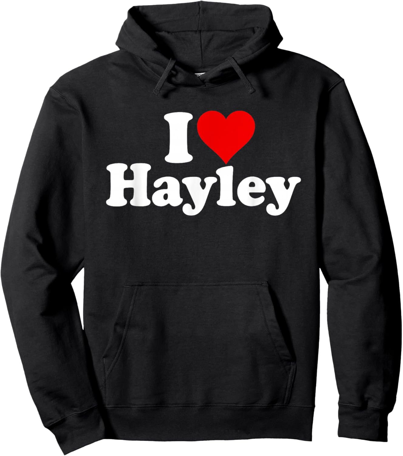 I Love Heart Hayley Hoodie - Hoodie | Black
