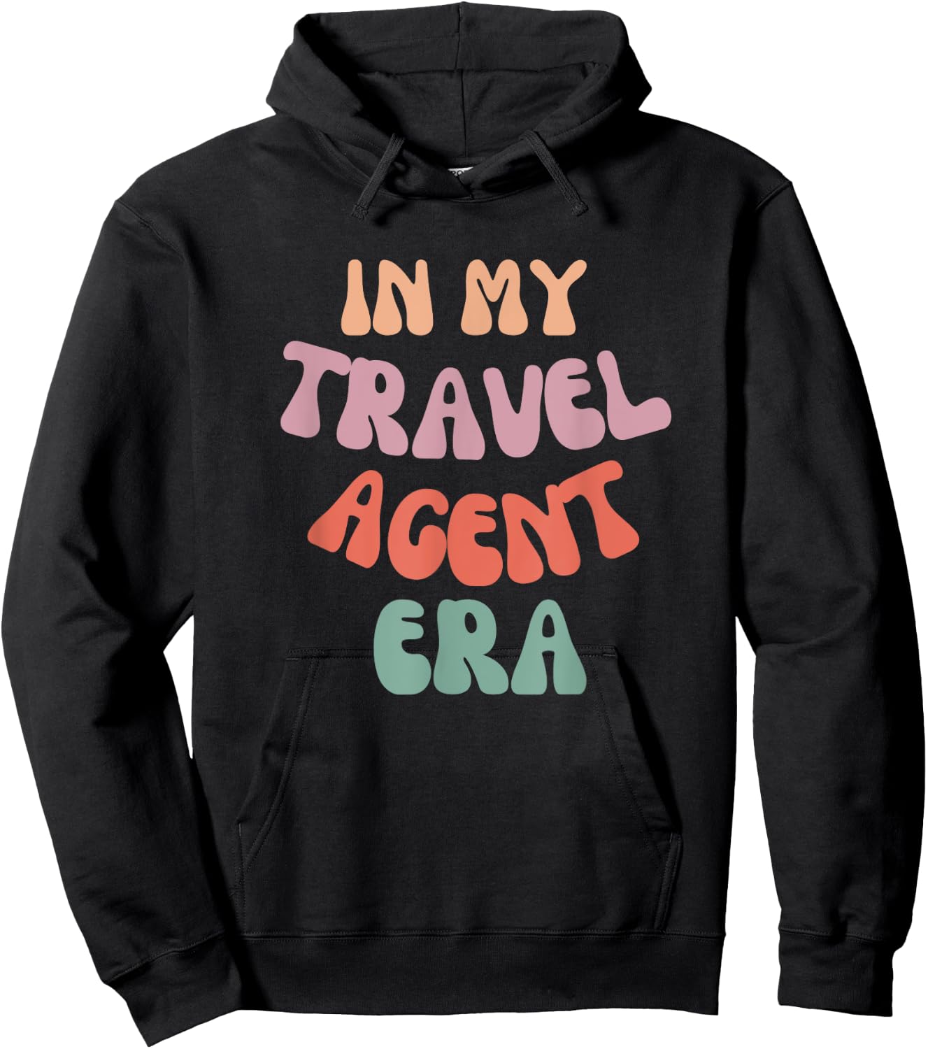 In My Travel Agent Era Funny Travel Agent Hoodie - Hoodie | Black