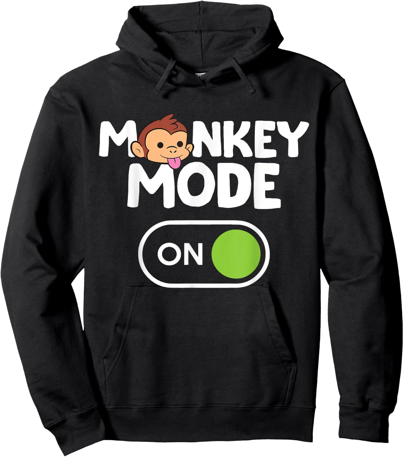 Monkey Mode On Hoodie - Hoodie | Black
