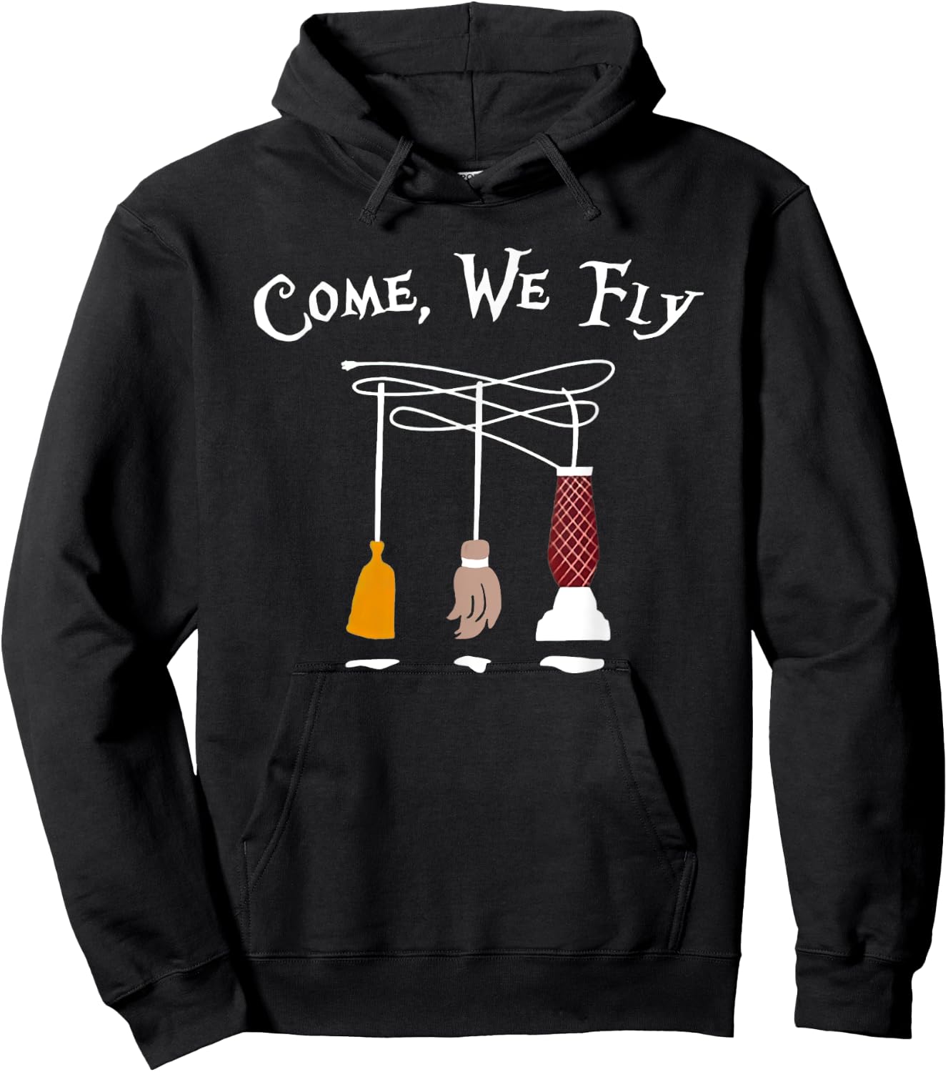 Come We Fly Funny Halloween Hoodie - Hoodie | Black