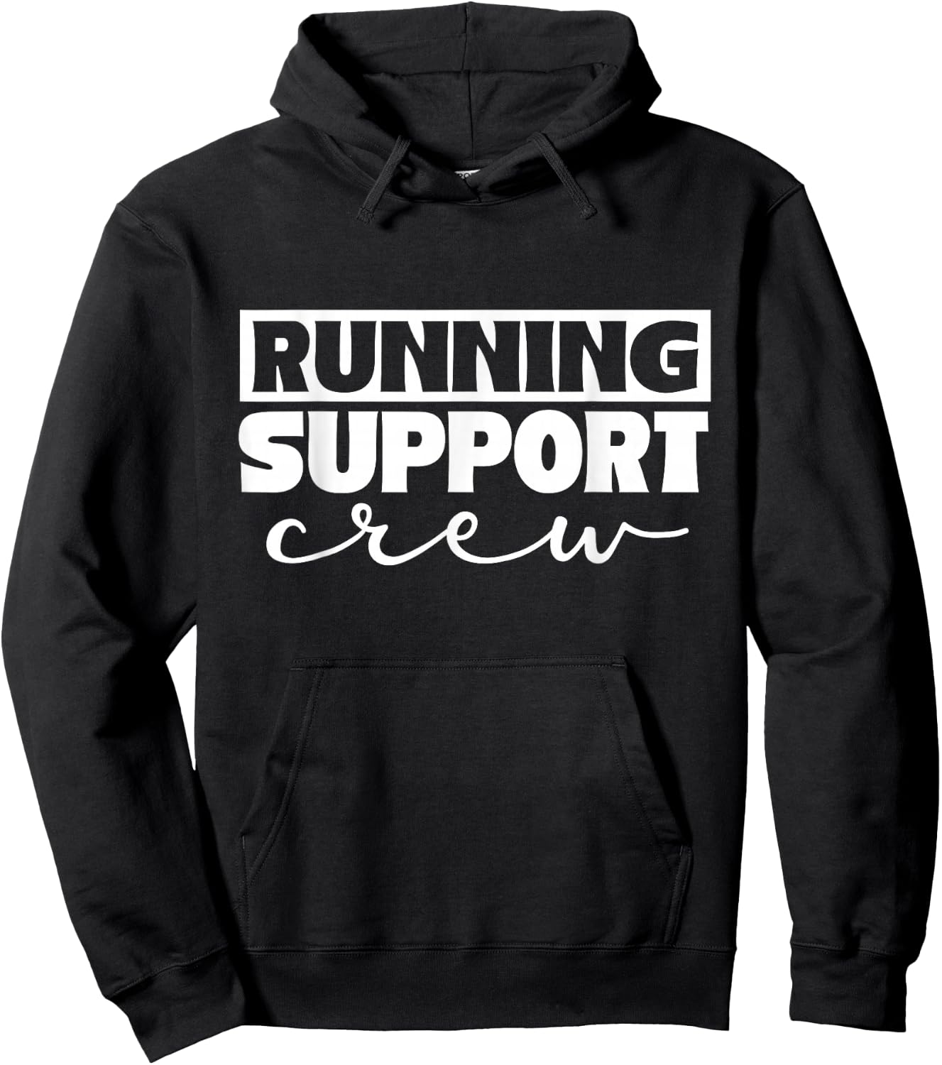 Running Support Crew Jogging Running Runner Running Hoodie - Hoodie | Black
