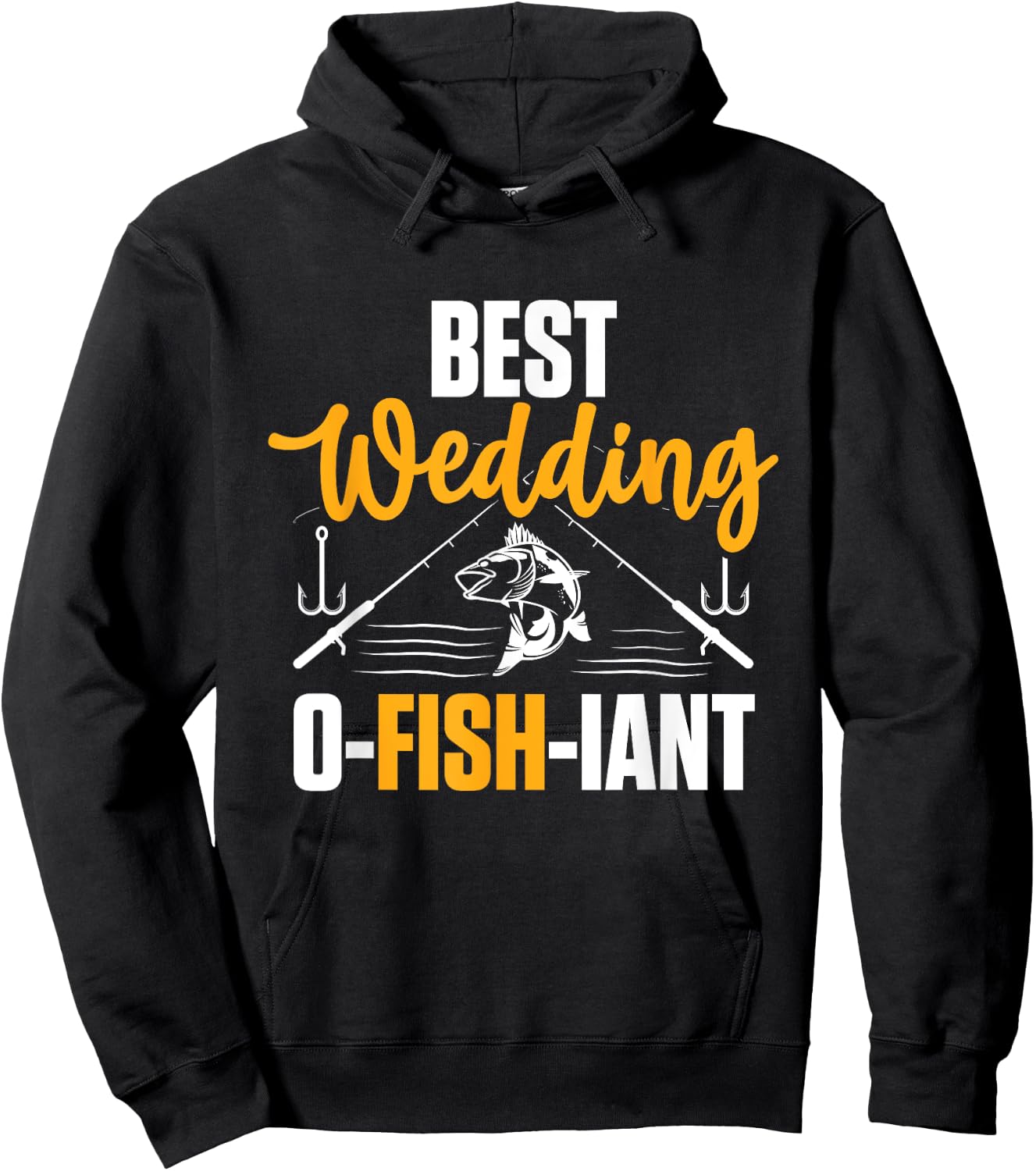 Best Wedding O Fish Iant - Wedding Officiant Hoodie - Hoodie | Black