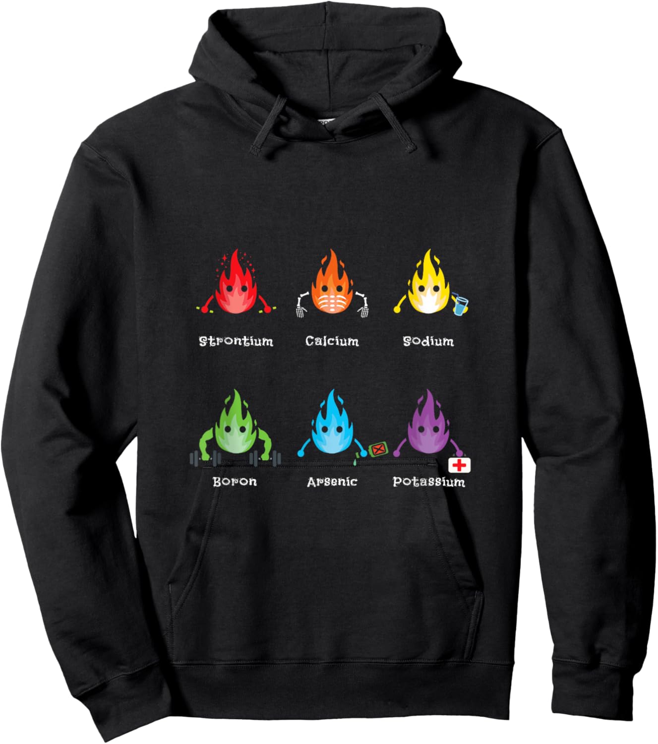 Periodic Elements Chemistry Lovers Science Teacher Hoodie - Hoodie | Black