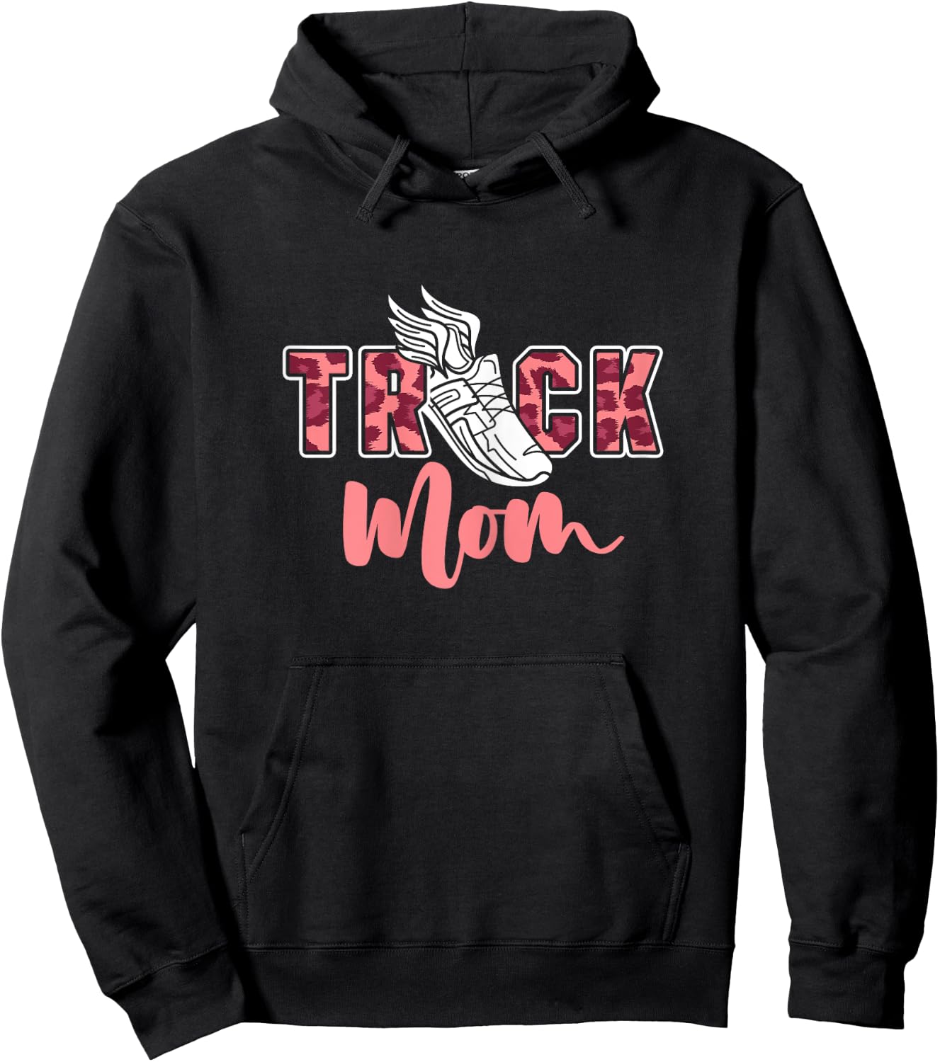 Track Mom | Sprinting Marathon | Track And Field Runner Hoodie - Hoodie | Black