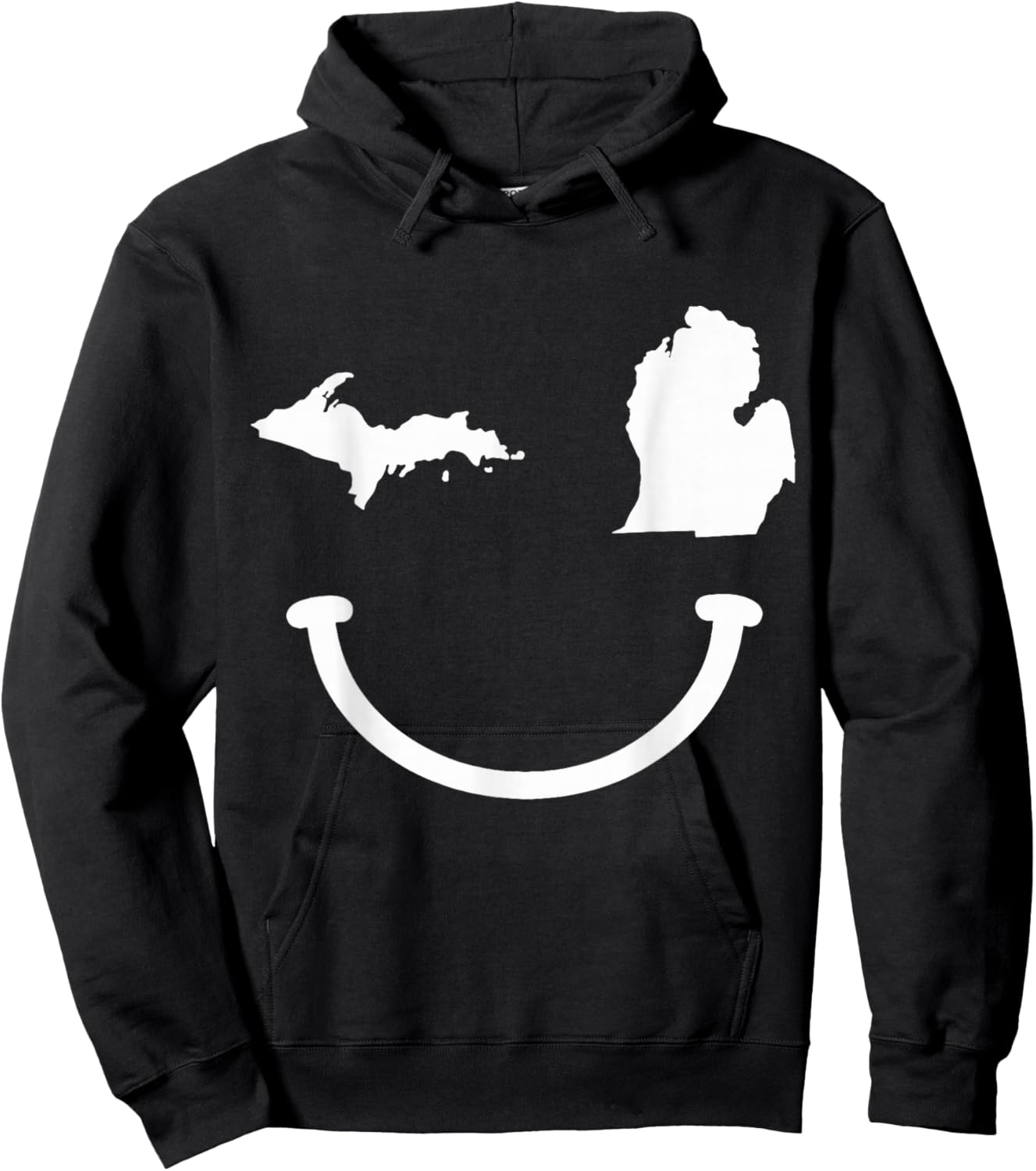 Michigan Pride State Map Vintage Funny Hoodie - Hoodie | Black