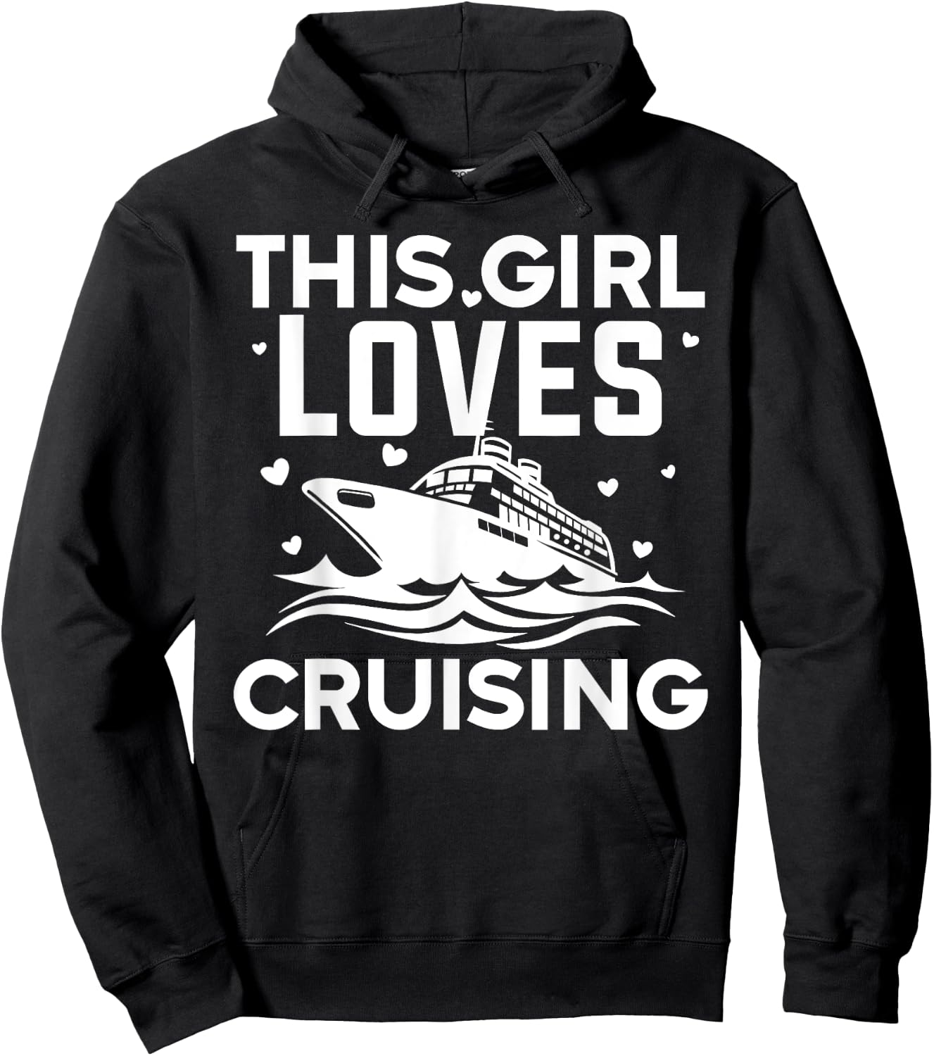 Best Cruising Art Women Girl Cruise Ship Lover Cruise Travel Hoodie - Hoodie | Black