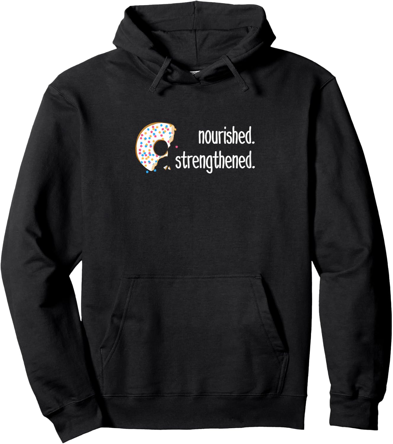 Funny sarcastic Gift missionaries, LDS youth with donut Hoodie - Hoodie | Black