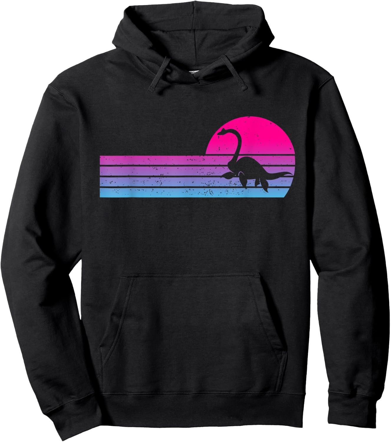 Champ Lake Monster Cryptid Vintage Retro Cryptozoology Hoodie - Hoodie | Black