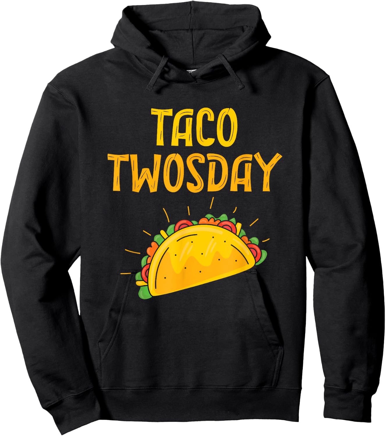 Taco Twos Day Party Taco Girl Boy 2 Year Old Taco Twosday Hoodie - Hoodie | Black