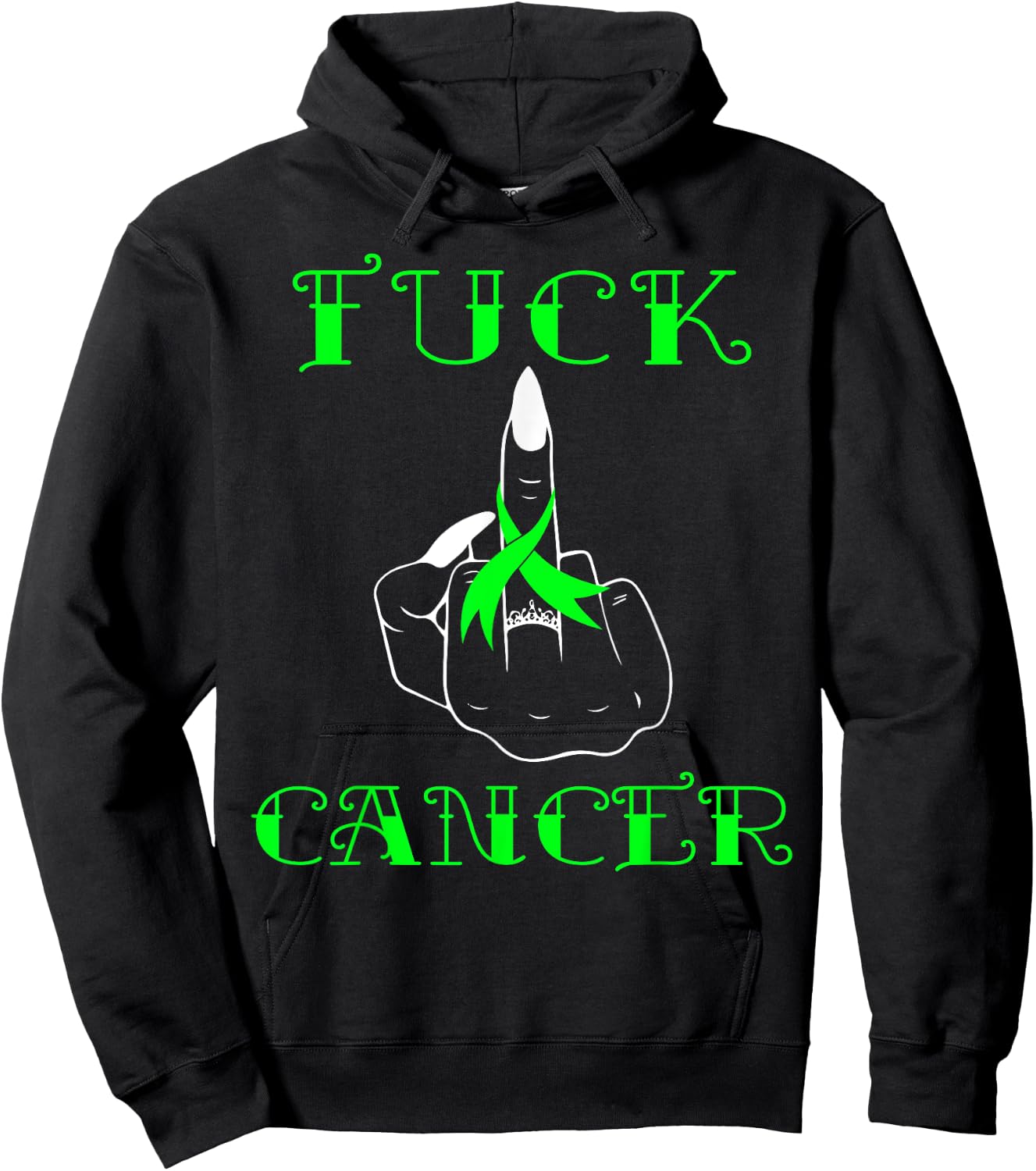 Fuck Cancer Tattoos Survivor Non-Hodgkin Lymphoma Cancer Hoodie - Hoodie | Black