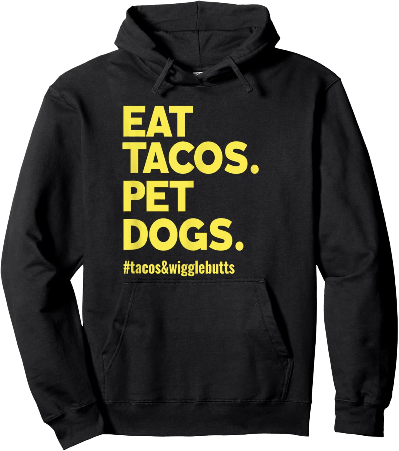 Dog Lover Eat Tacos Pet Dogs Women Kids Hoodie - Hoodie | Black