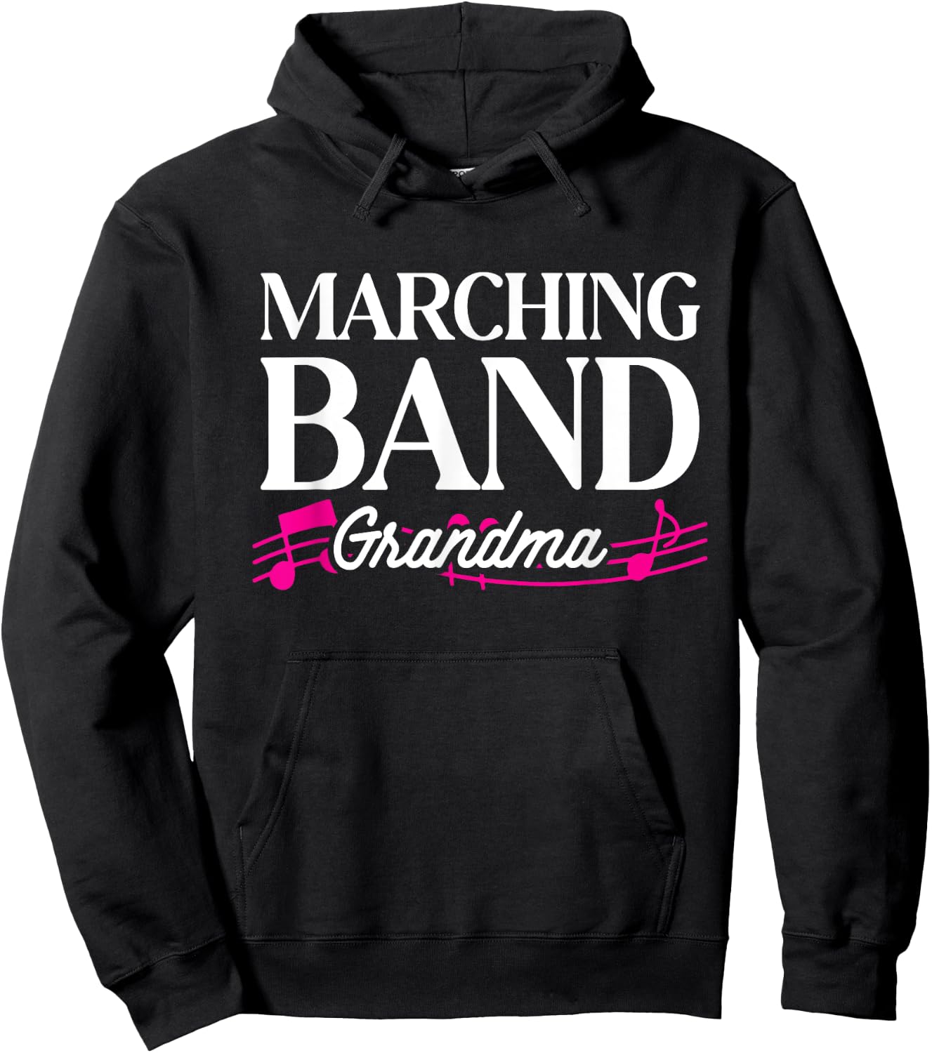 Marching Band Grandma Grandmother Band Member Women Hoodie - Hoodie | Black