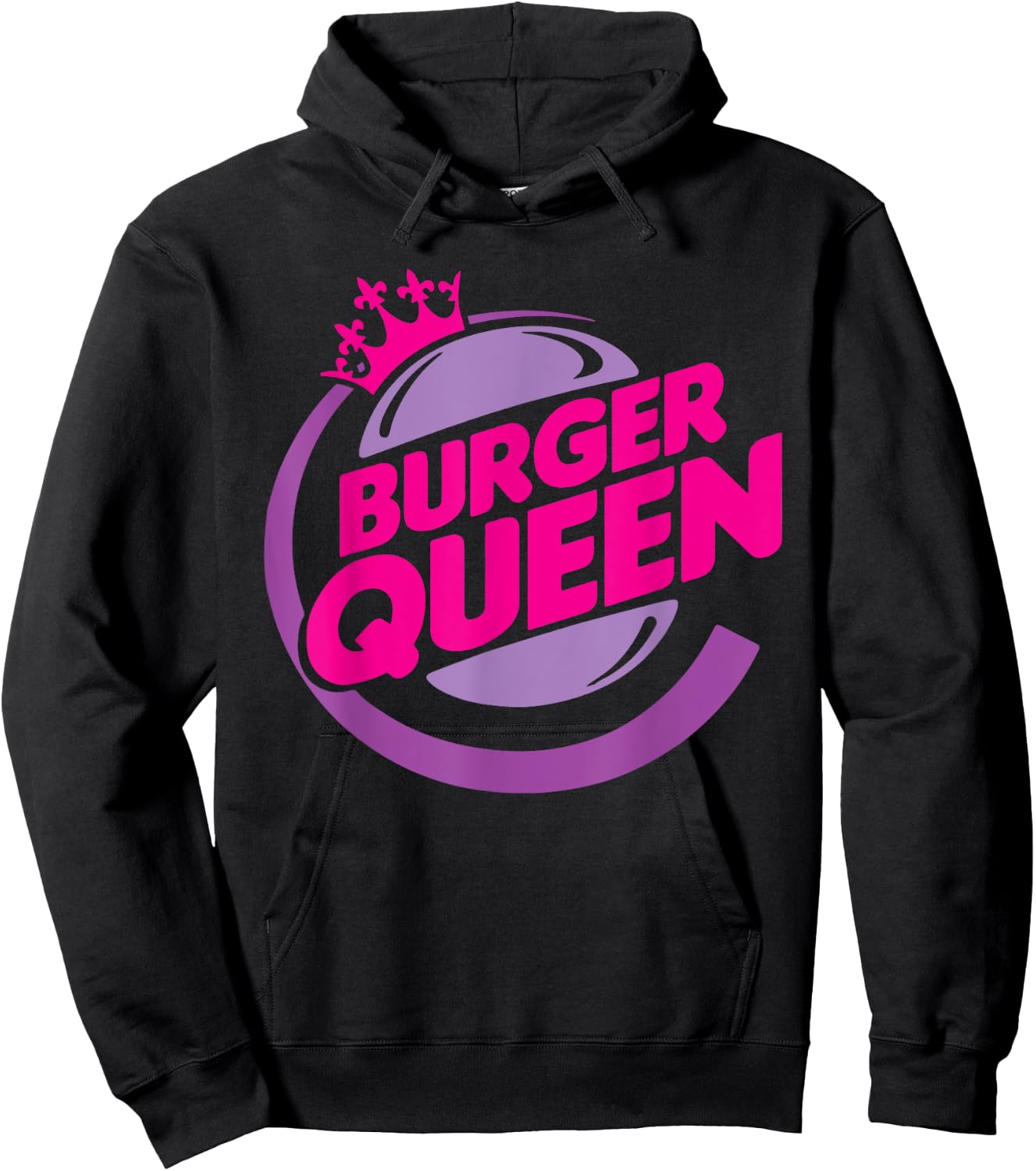 Funny Burger Queen Quote Hoodie - Hoodie | Black