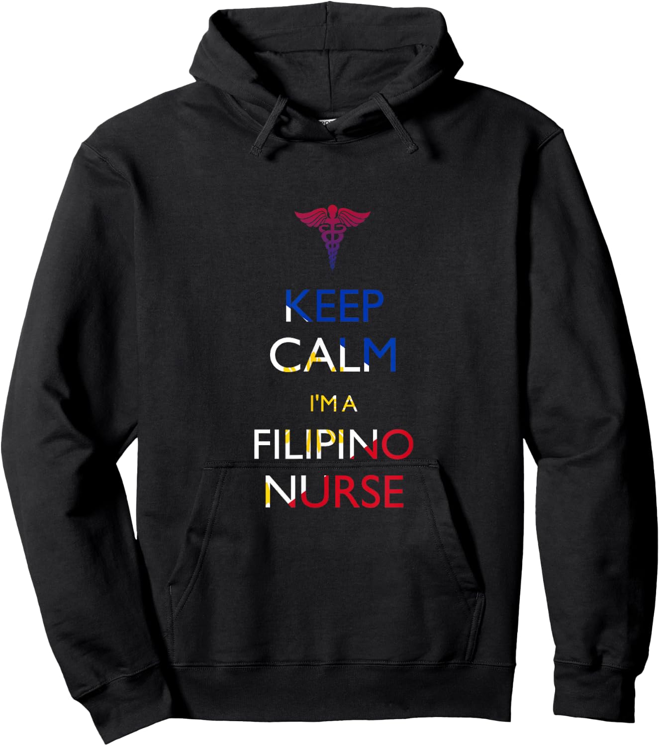Keep Calm, I'm a Filipino Nurse Hoodie - Hoodie | Black