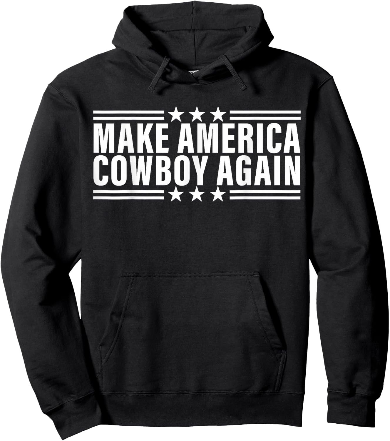 Makes America A Cowboy Again Hoodie - Hoodie | Black