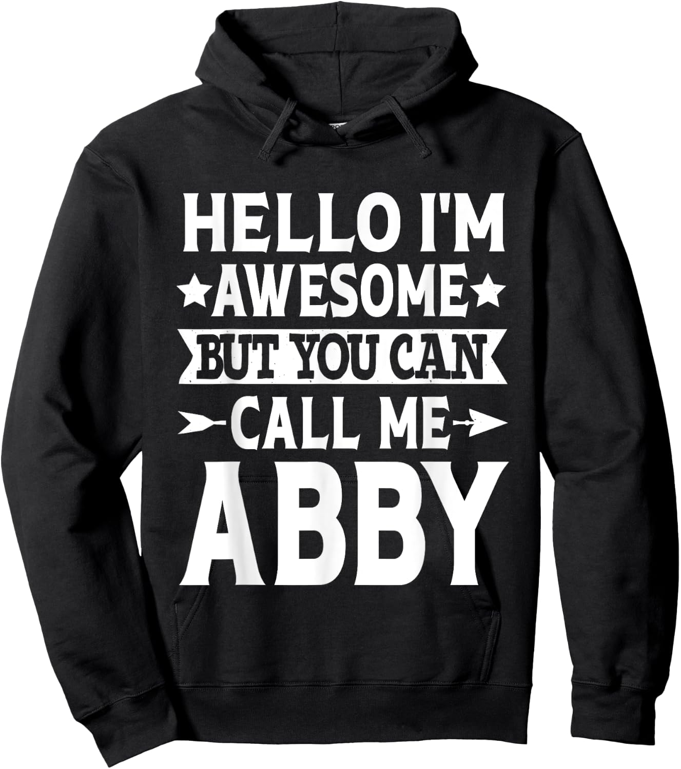 Abby Gifts Women Girl Name Birthday - Black, Small - Short Sleeve, Regular Fit - Casual, Button-Down Collar, Lace Embellished - Girls, Women Hoodie - Hoodie | Black