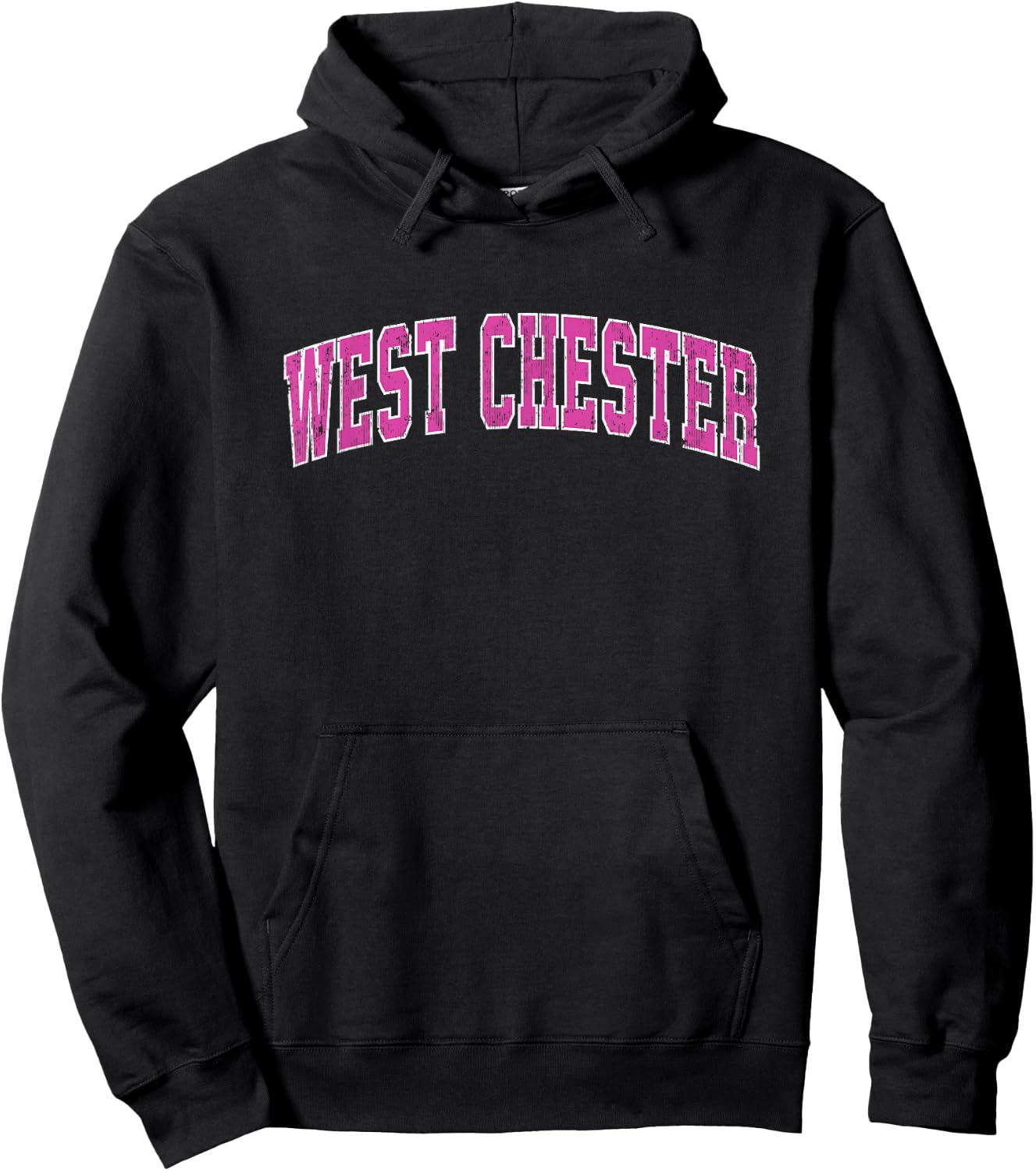 West Chester Pennsylvania PA Vintage Sports Design Pink Desi Hoodie - Hoodie | Black