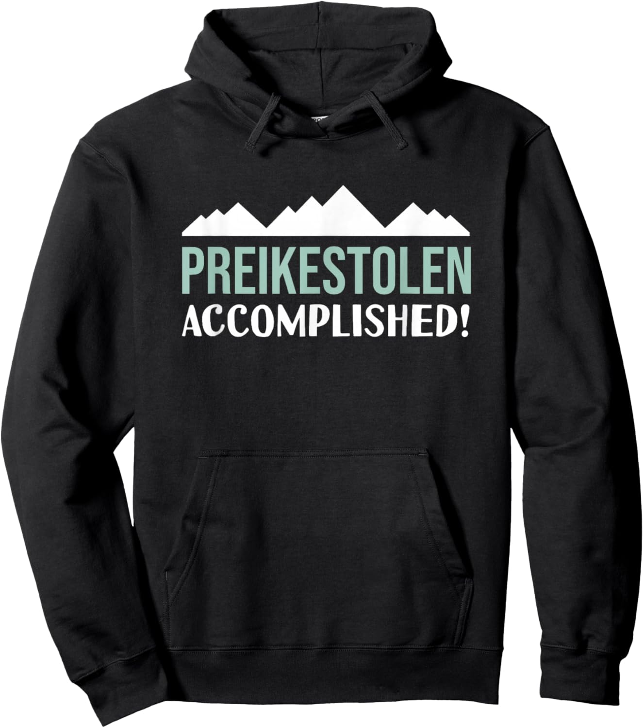 Preikestolen Accomplished Hiking Norway The Pulpit Rock Hoodie - Hoodie | Black