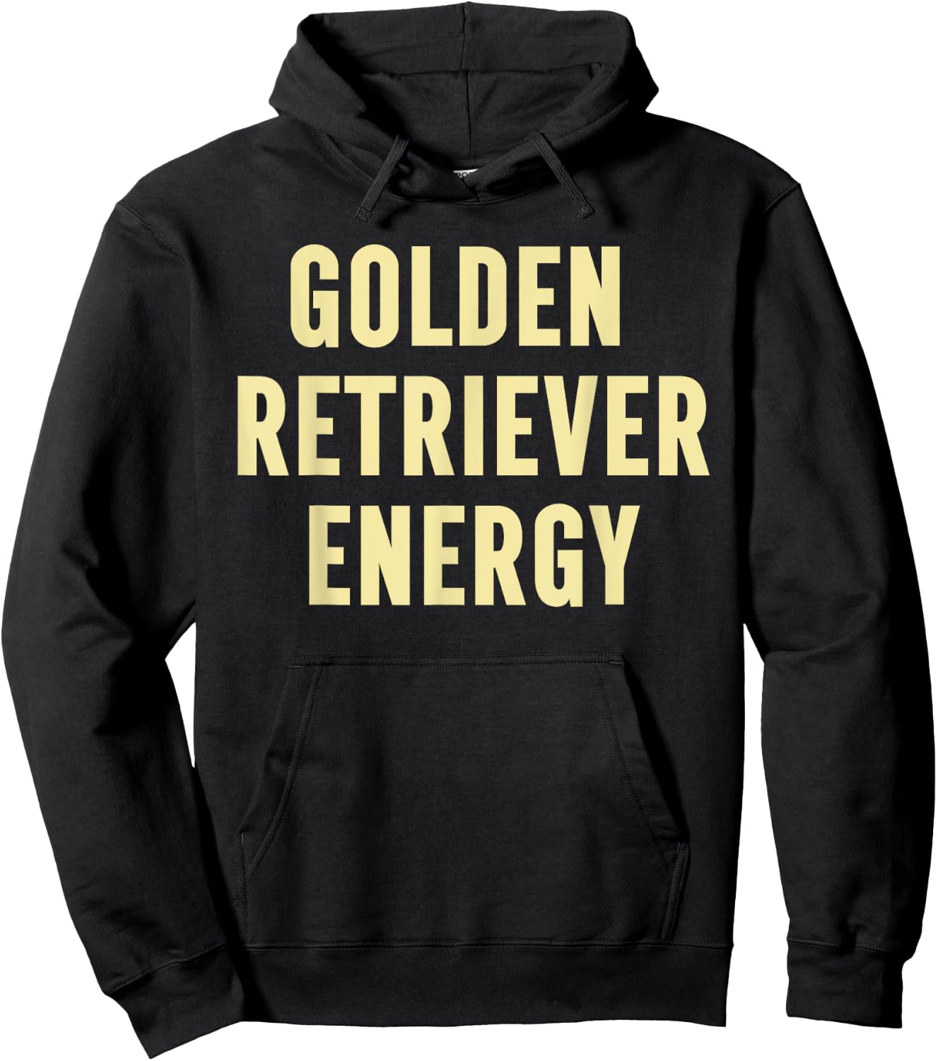 Golden Retriever Energy Hoodie - Hoodie | Black