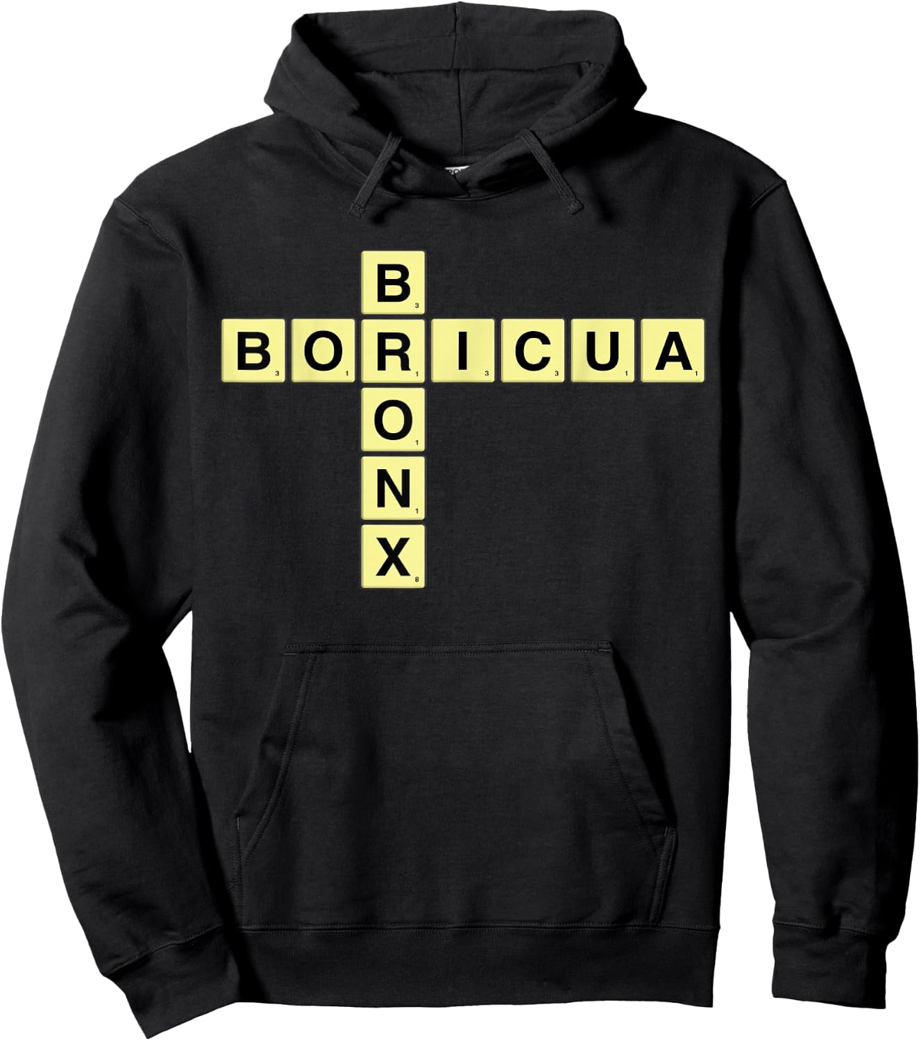 Bronx Boricua Nuyorican NY New York Puerto Rican Puzzle Hoodie - Hoodie | Black