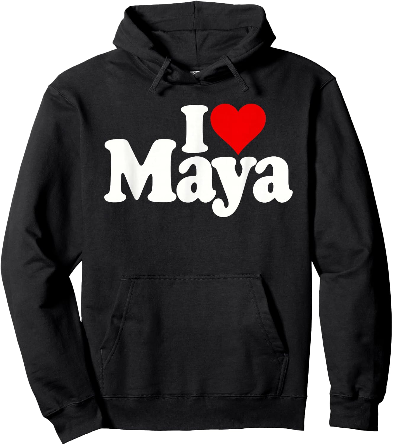 I Love Heart Maya Hoodie - Hoodie | Black