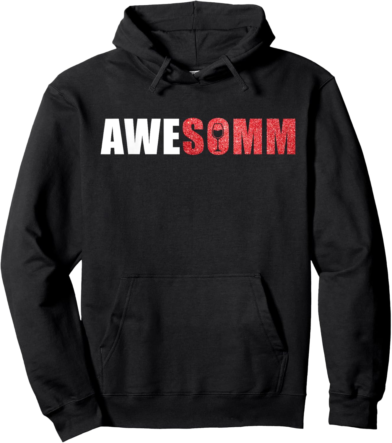 Awe Somm Cork Funny Wine Sommeliers Tasting Drinking Hoodie - Hoodie | Black