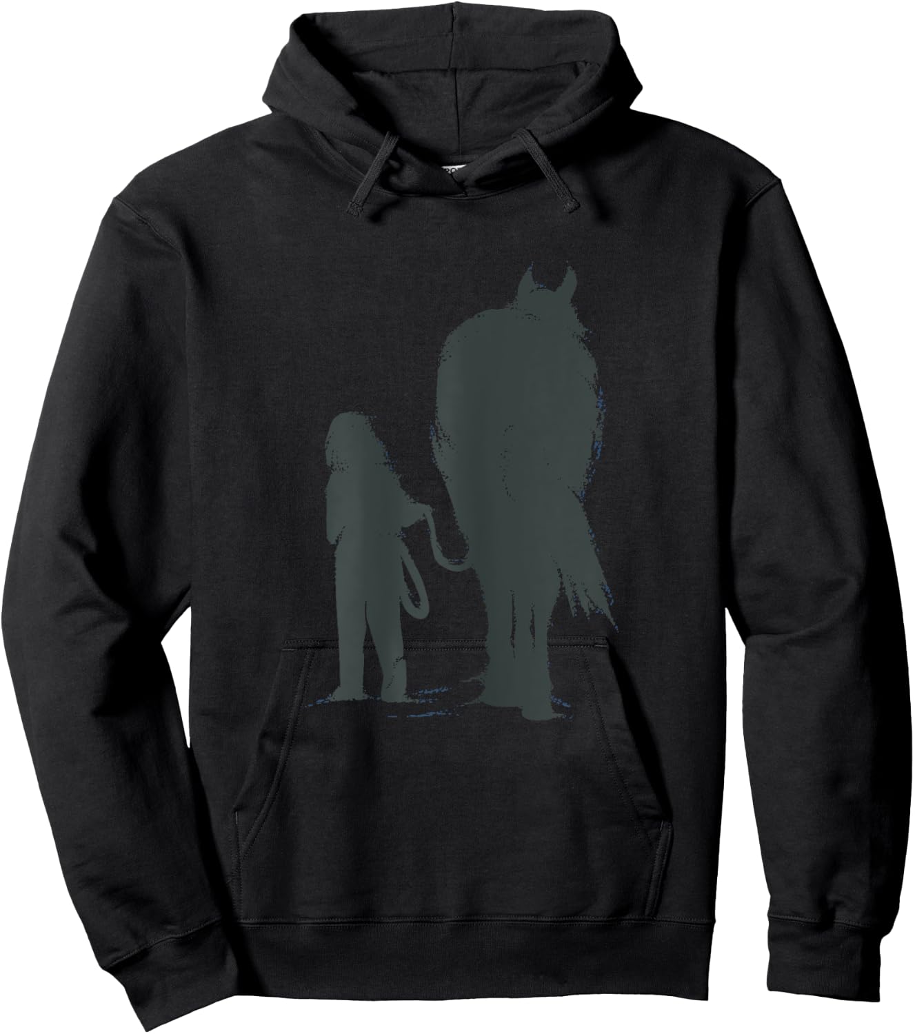 Horseback Riding Equestrian Horse Girl Hoodie - Hoodie | Black