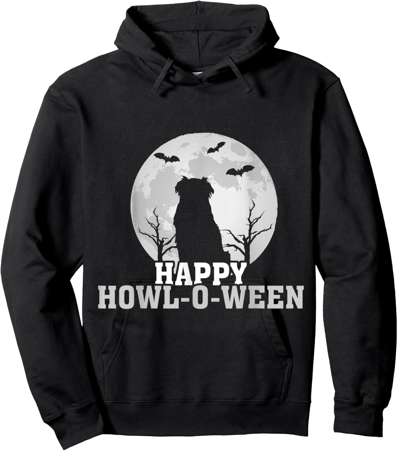 Happy Halloween Howl-o-ween Aussie Australian Shepherd Hoodie - Hoodie | Black