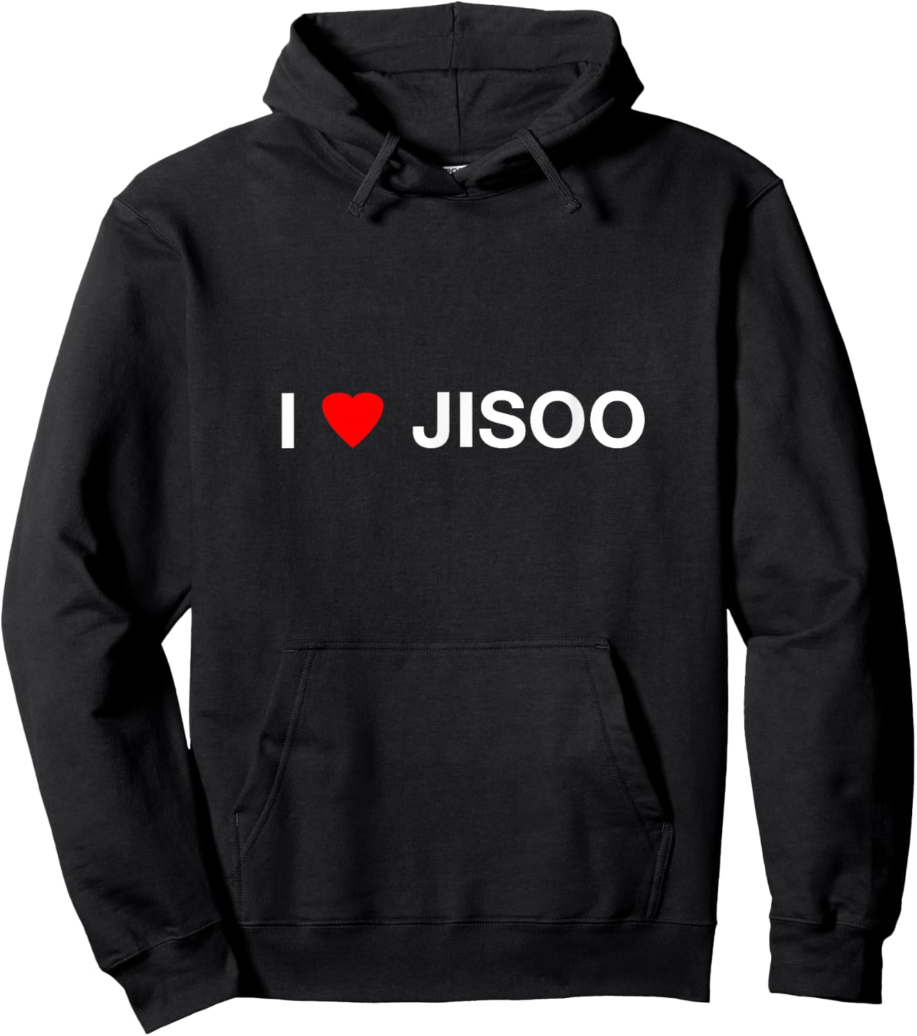 I Heart JISOO Hoodie - Hoodie | Black