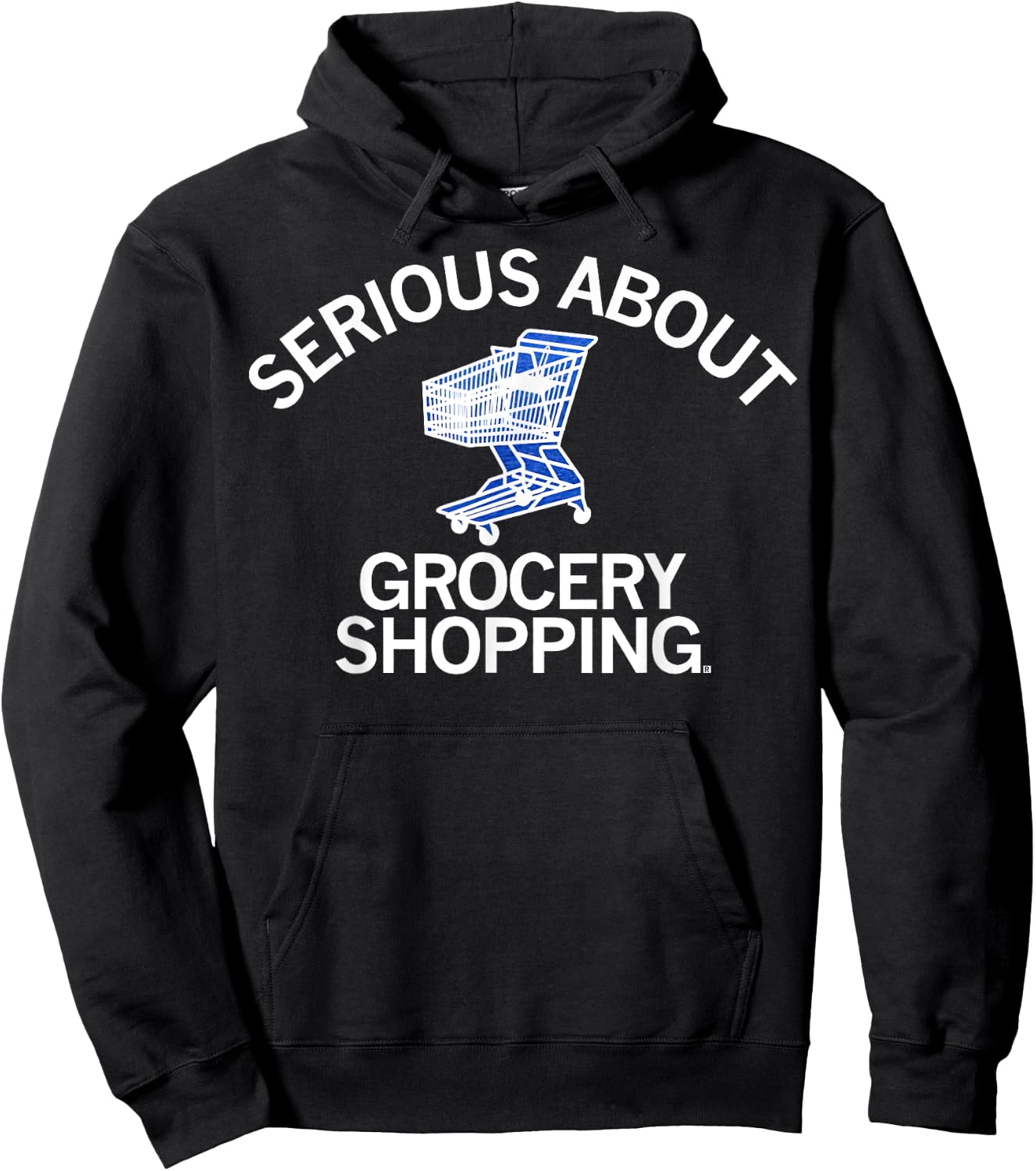 Serious About Grocery Shopping Hoodie - Hoodie | Black