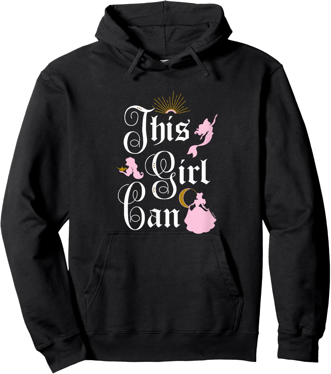 Disney Princess - This Girl Can Hoodie - Hoodie | Black
