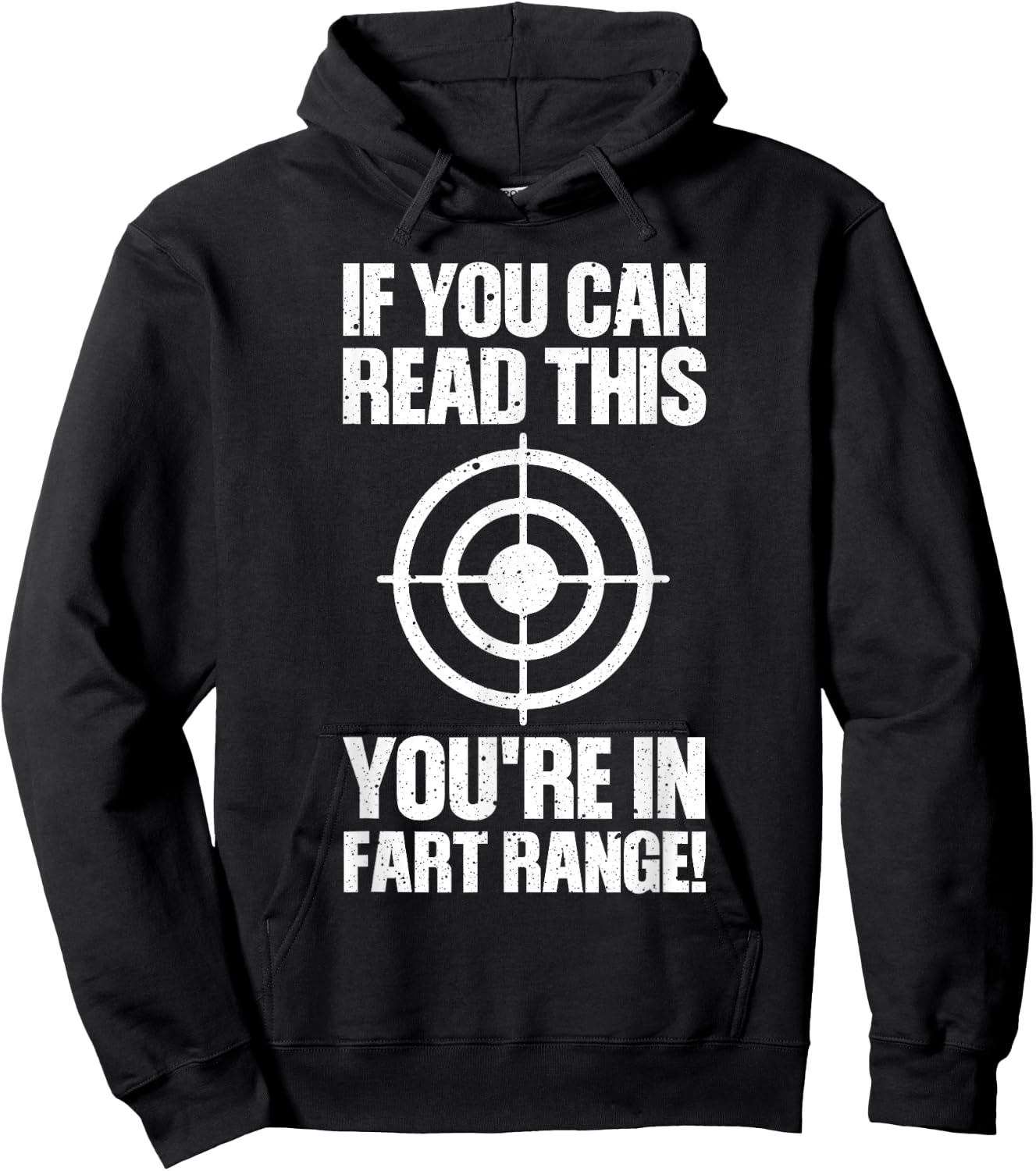 Funny Fart Gift If You Can Read This You're in Fart Range Small Hoodie - Hoodie | Black